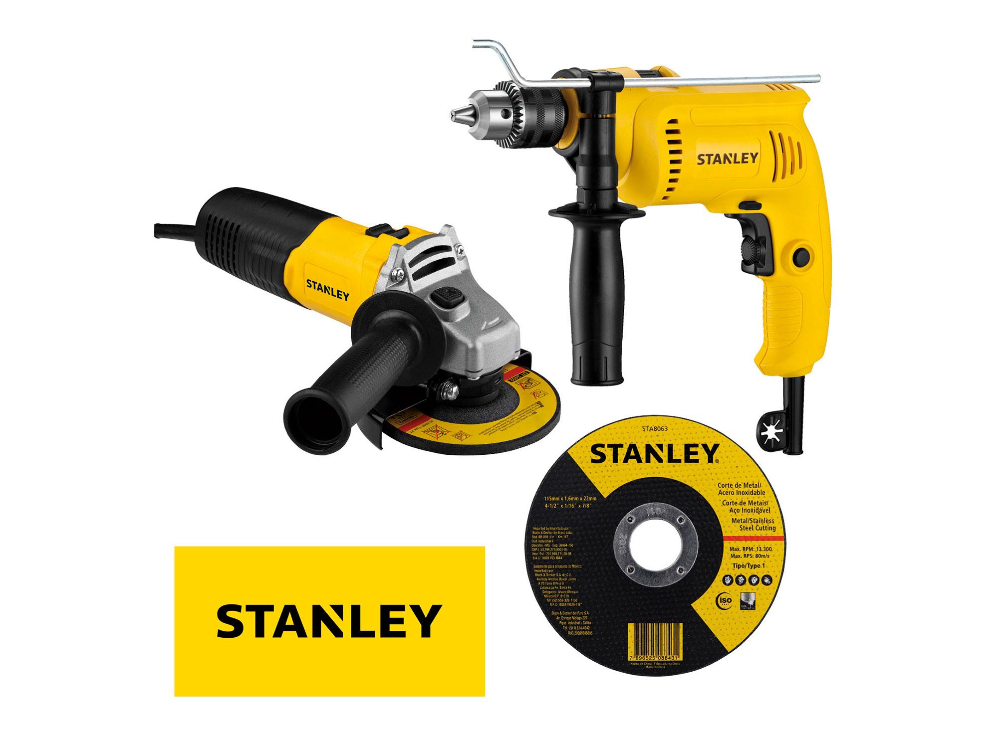 Esmeril angular 4 1/2'' + taladro 13 mm SHG6061KA-B2C Stanley-0