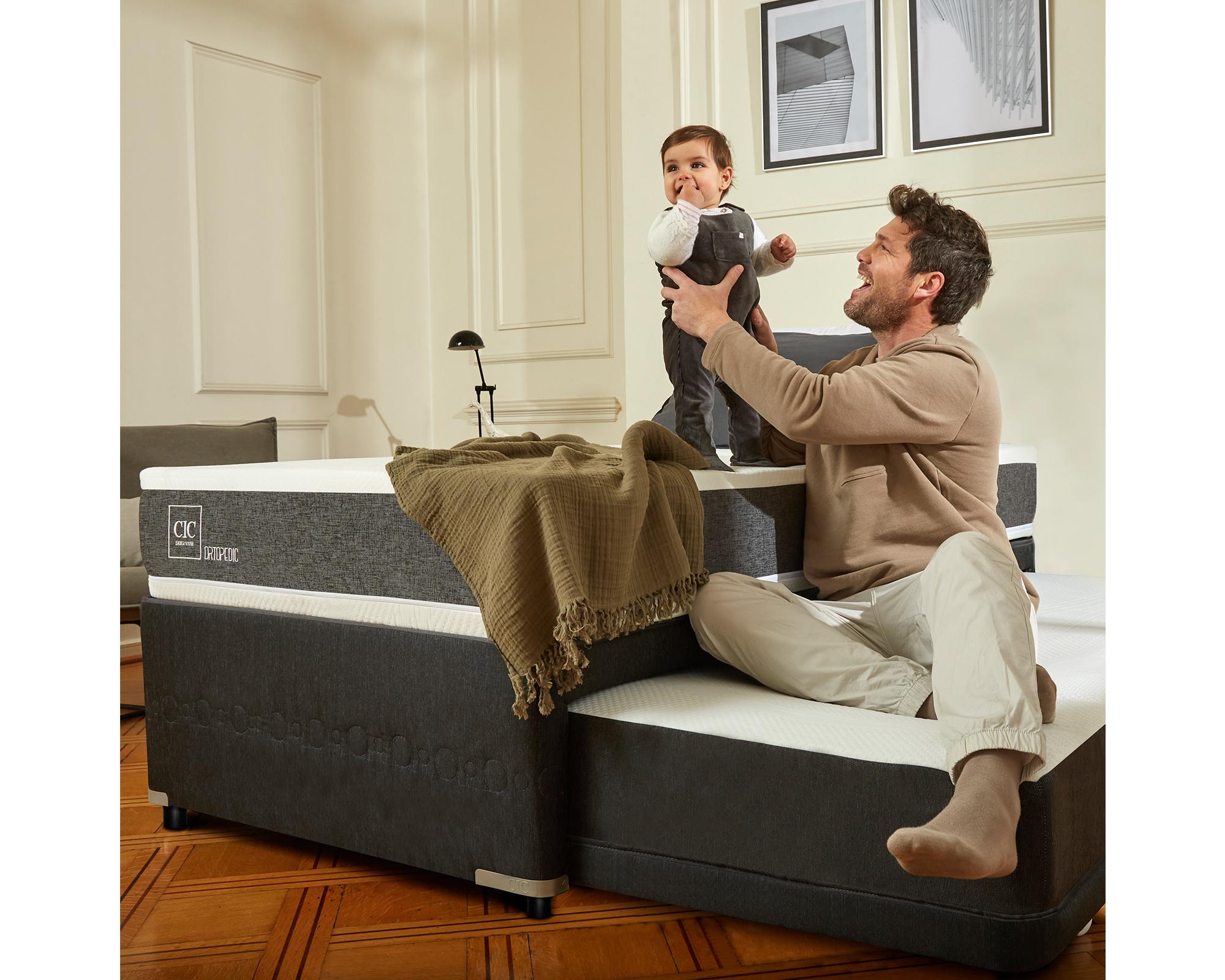 Diván 1.5 plazas Ortopedic + set New Villarrica Cic-7