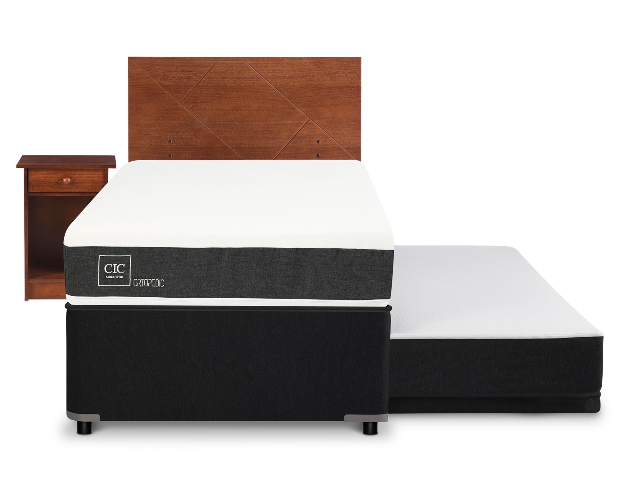 Diván 1.5 plazas Ortopedic + set New Villarrica Cic-0