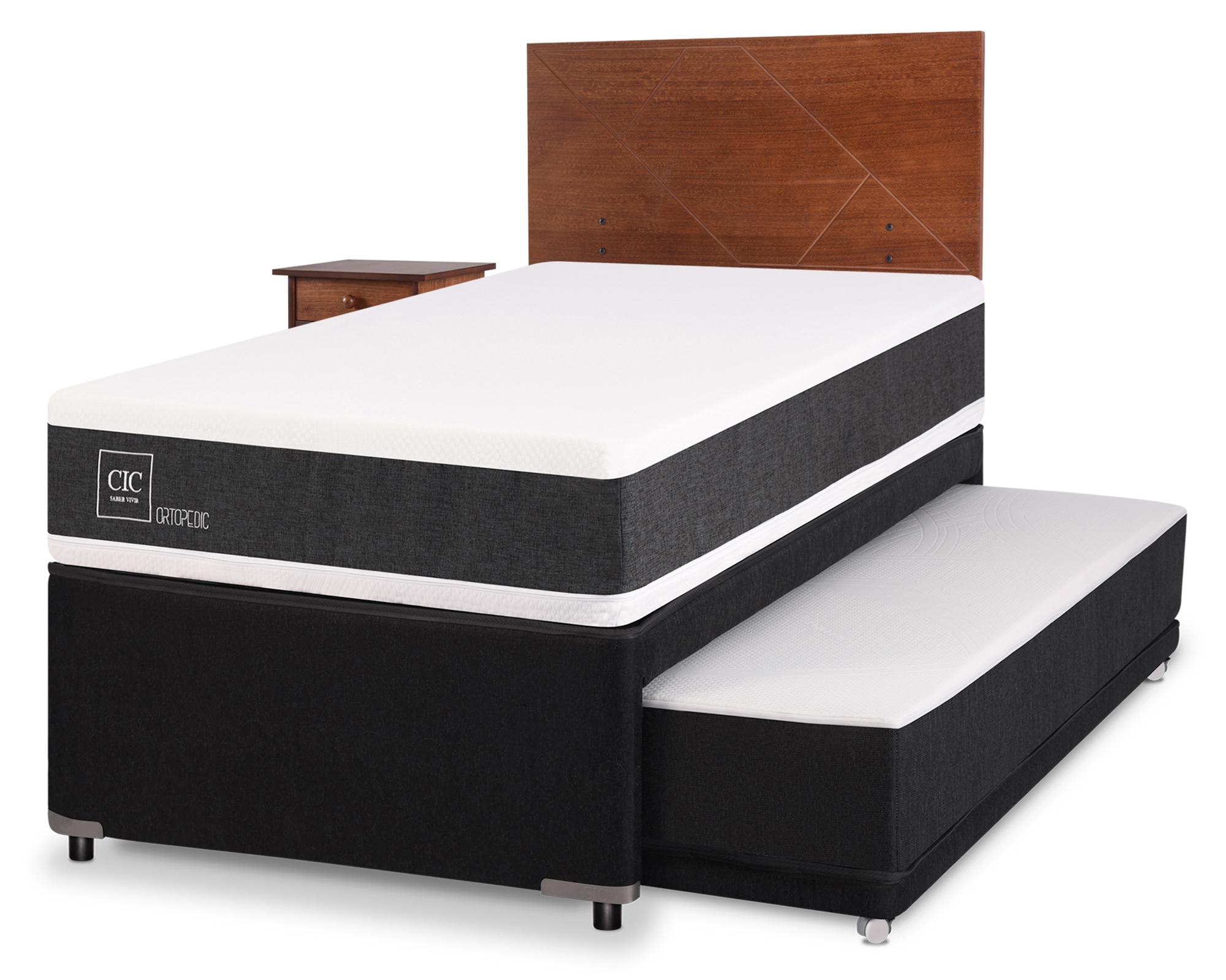 Diván 1.5 plazas Ortopedic + set New Villarrica Cic-1