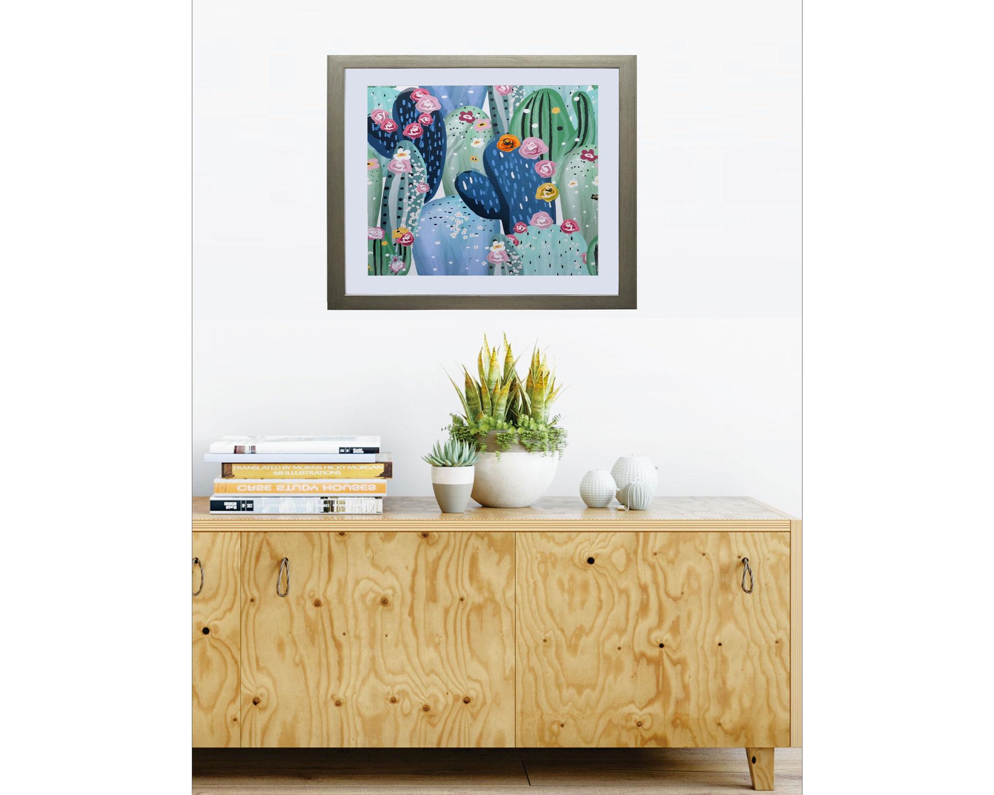 Cuadro 50x50 cm cactus Ronda-1