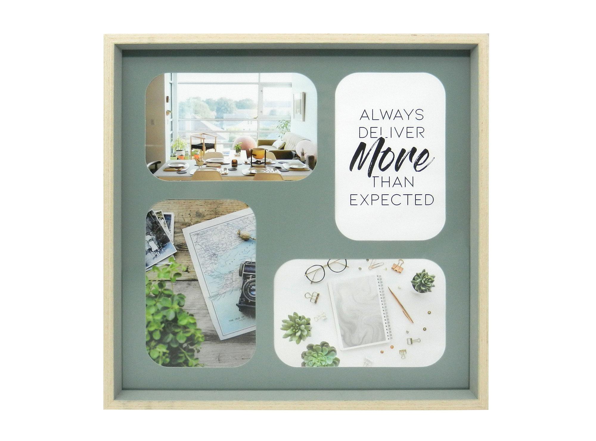 Marco 4 fotos 10x15 cm verde Ronda-0