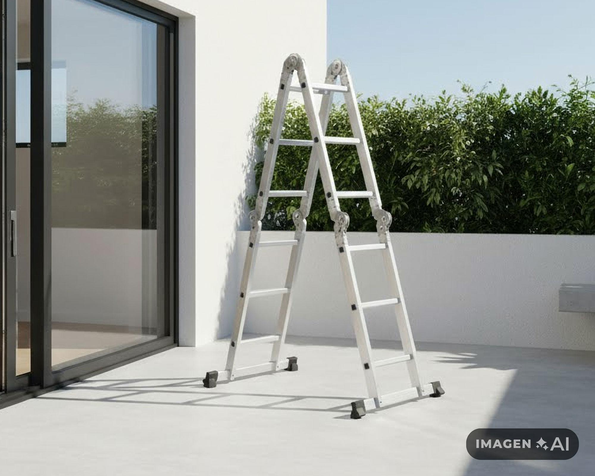 Escalera multipropósito alto 3.27 m 12 peldaños slim McCarthy-3