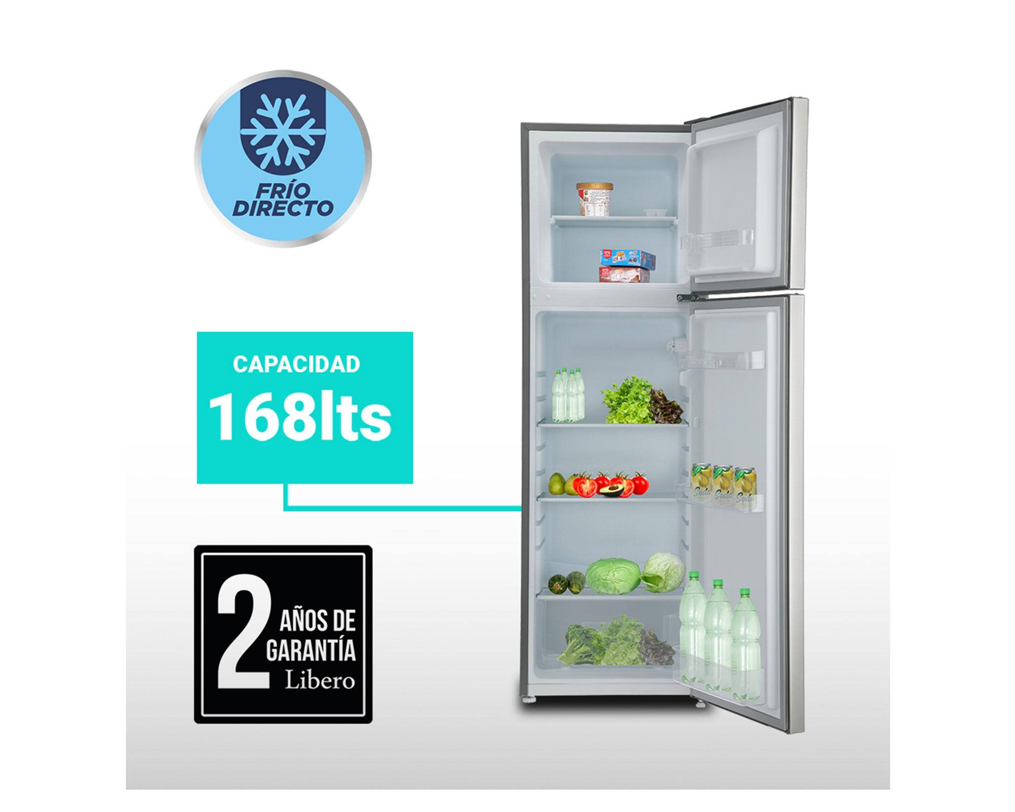 Refrigerador frío directo 168 litros LRT-200DFI inox Libero-2