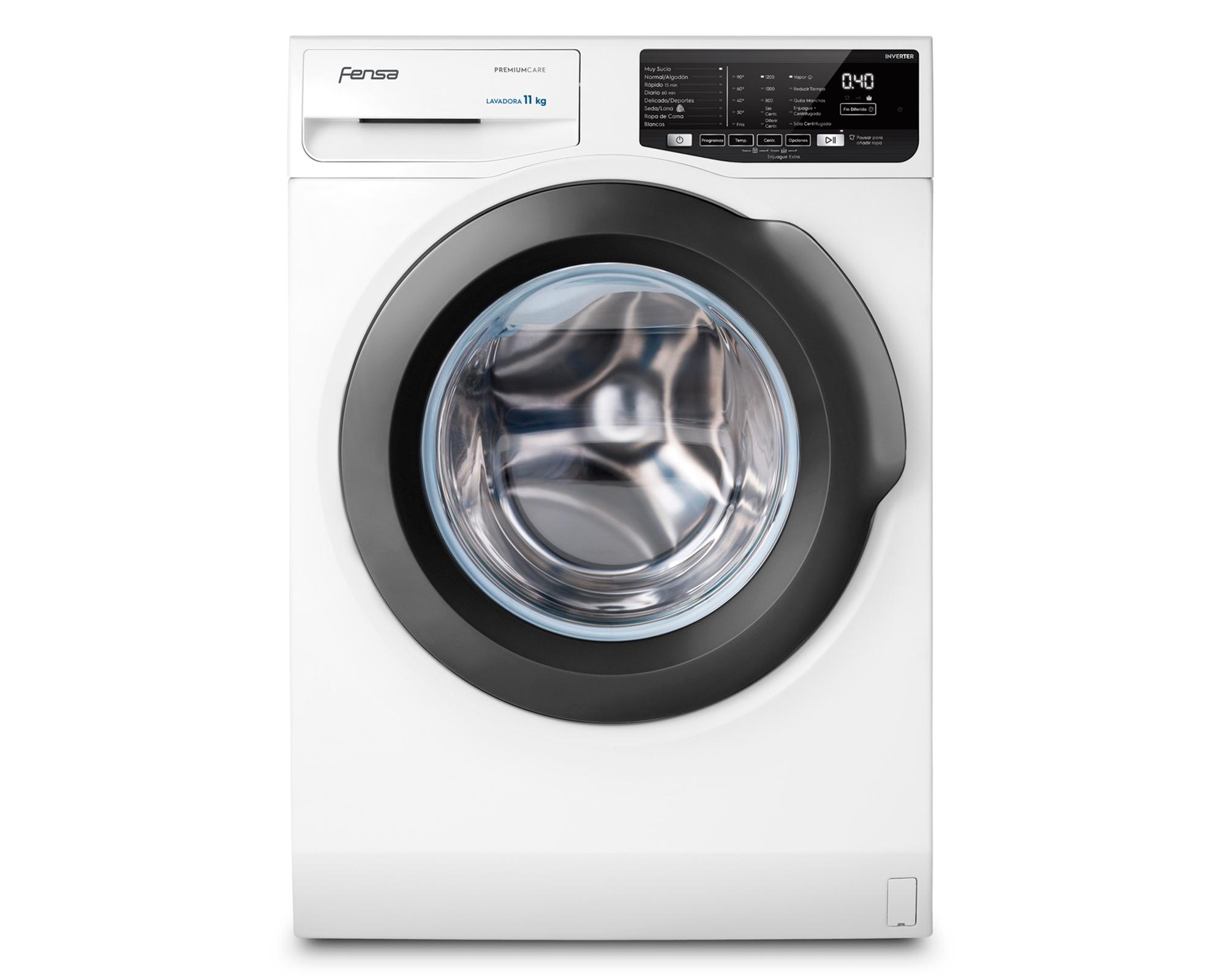 Lavadora carga frontal 11 kg Premium care 11W blanco Fensa-1