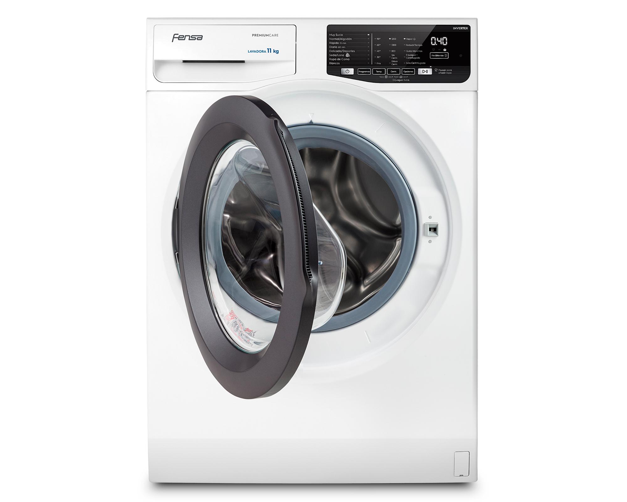 Lavadora carga frontal 11 kg Premium care 11W blanco Fensa-2