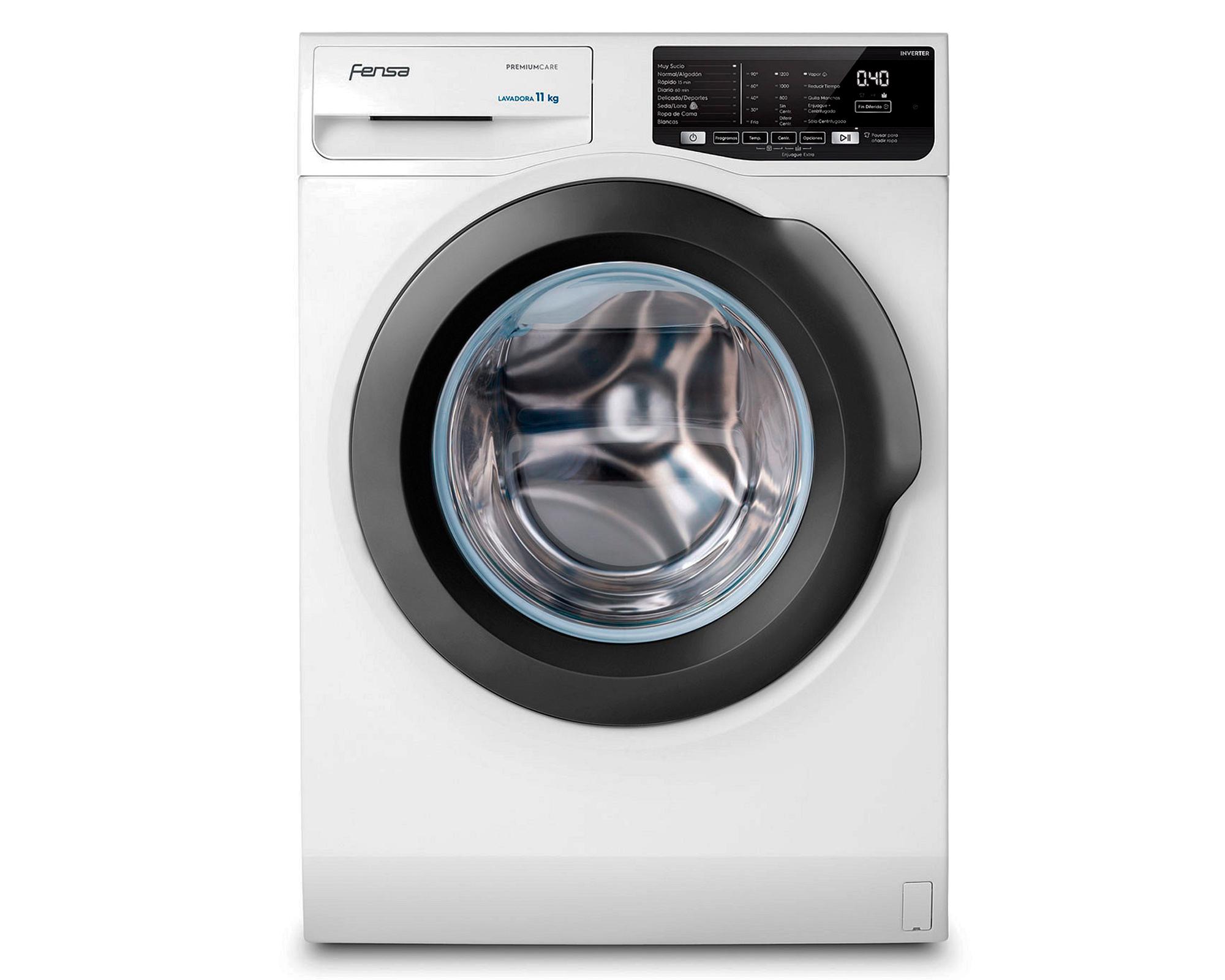 Lavadora carga frontal 11 kg Premium care 11W blanco Fensa-0