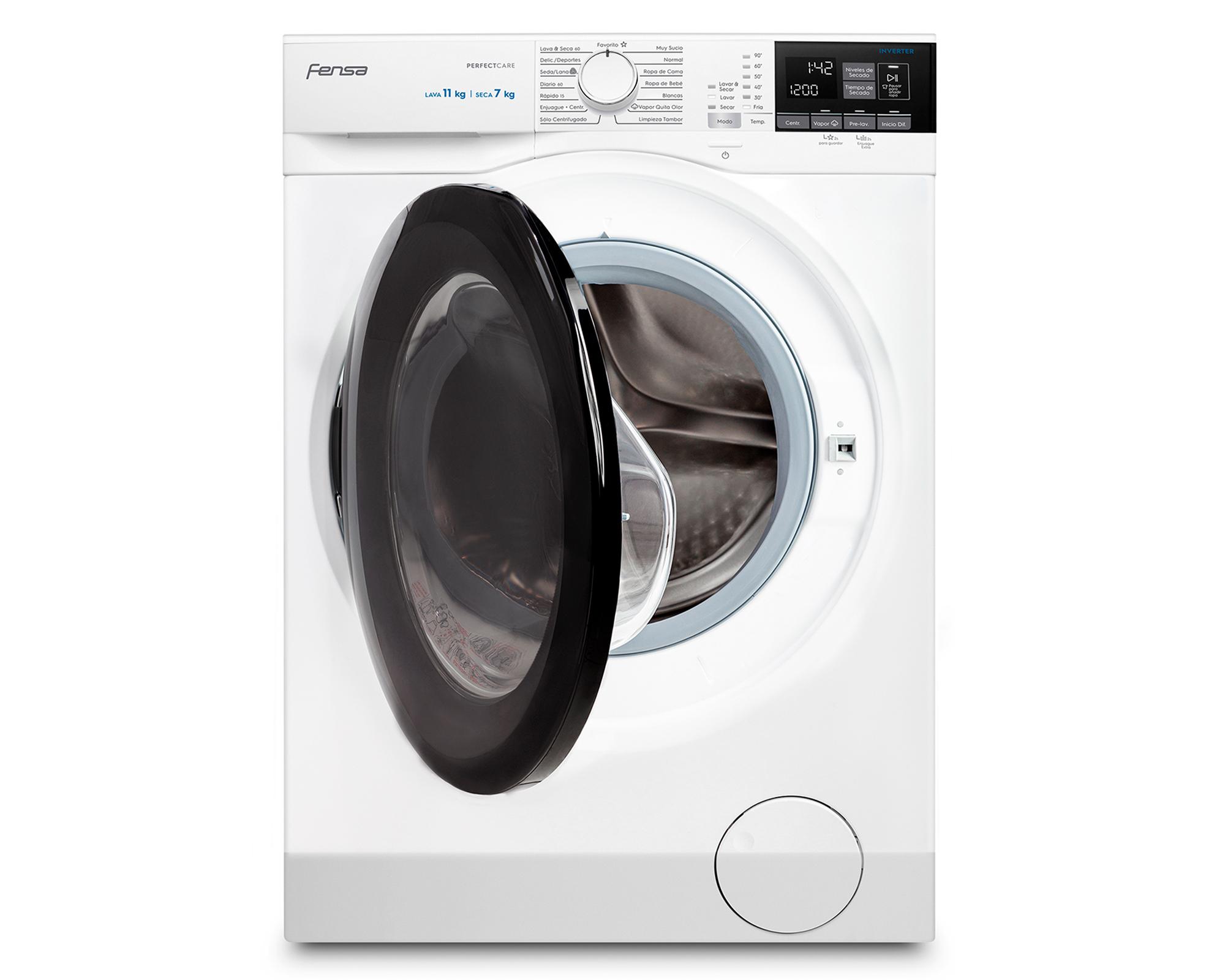 Lavadora secadora carga frontal 11/7 kg Perfect care 11WD blanco Fensa-1