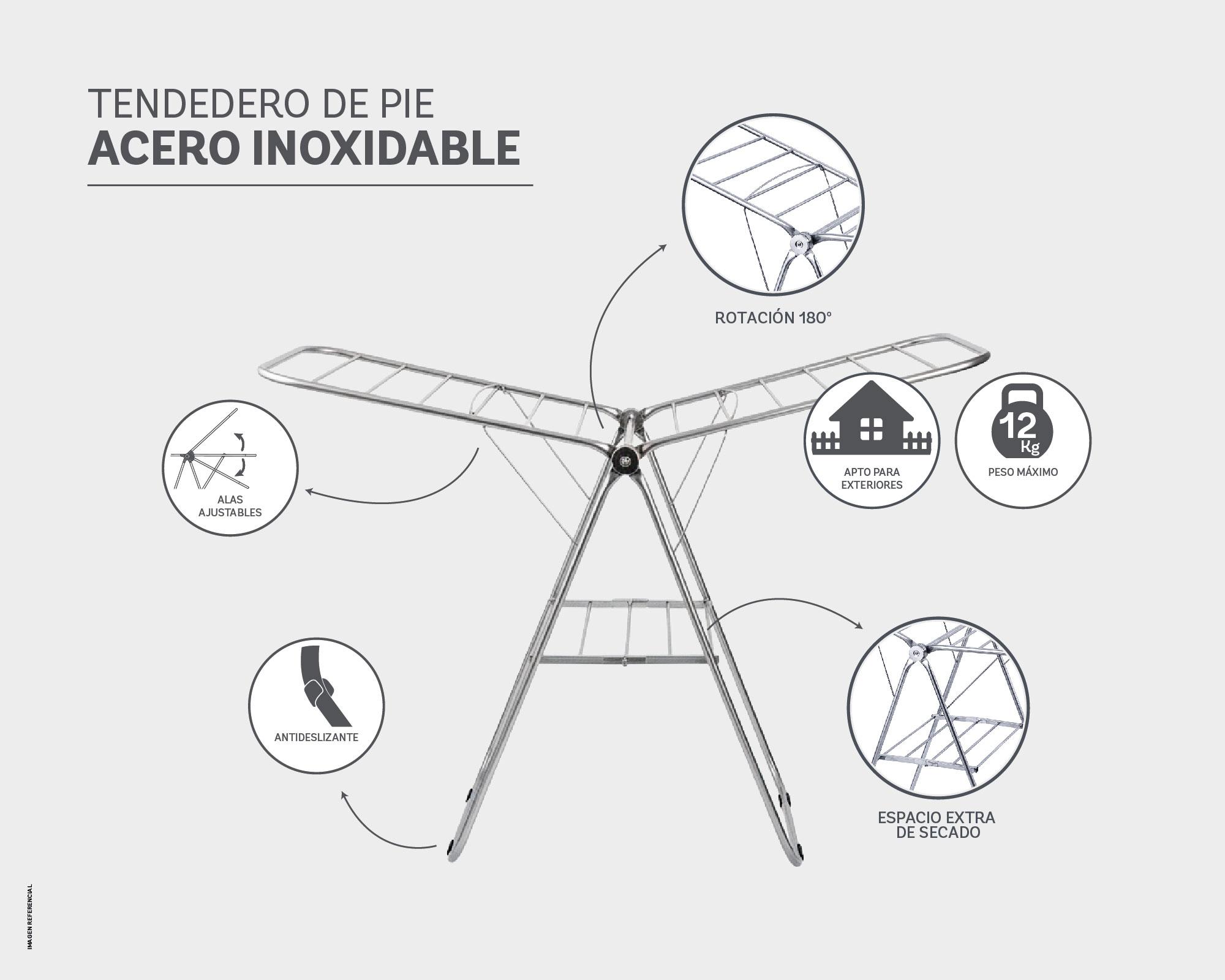 Tendedero silver Cotidiana-3