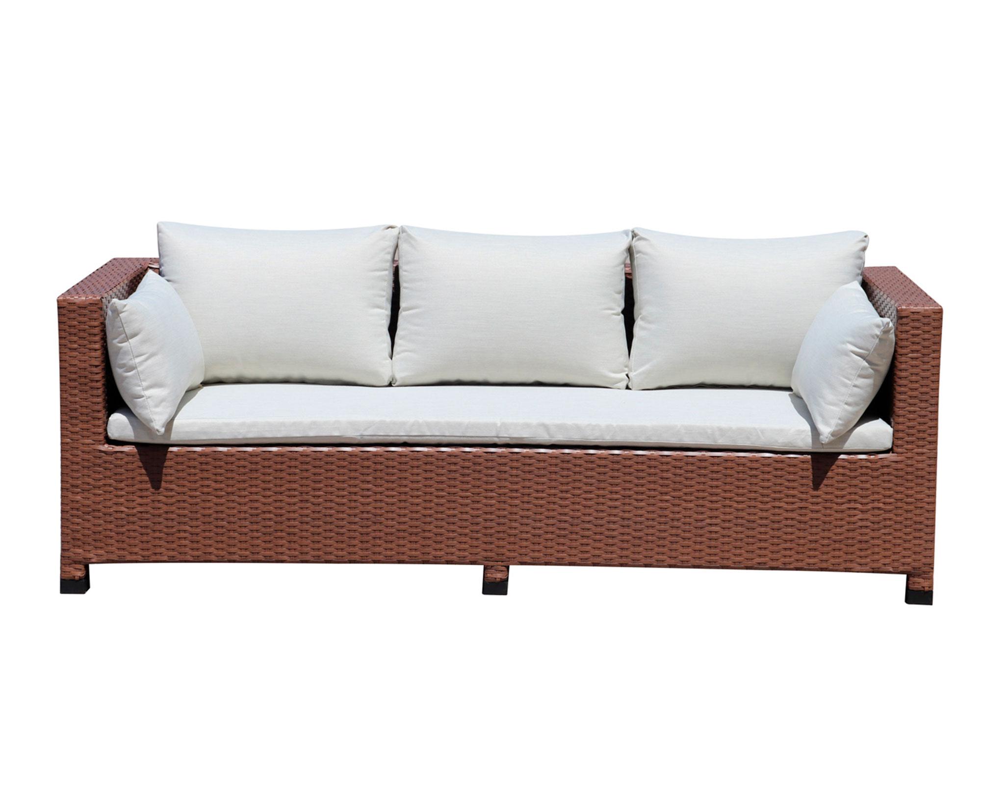 Set terraza 5 personas Dorian café claro Outzen-4