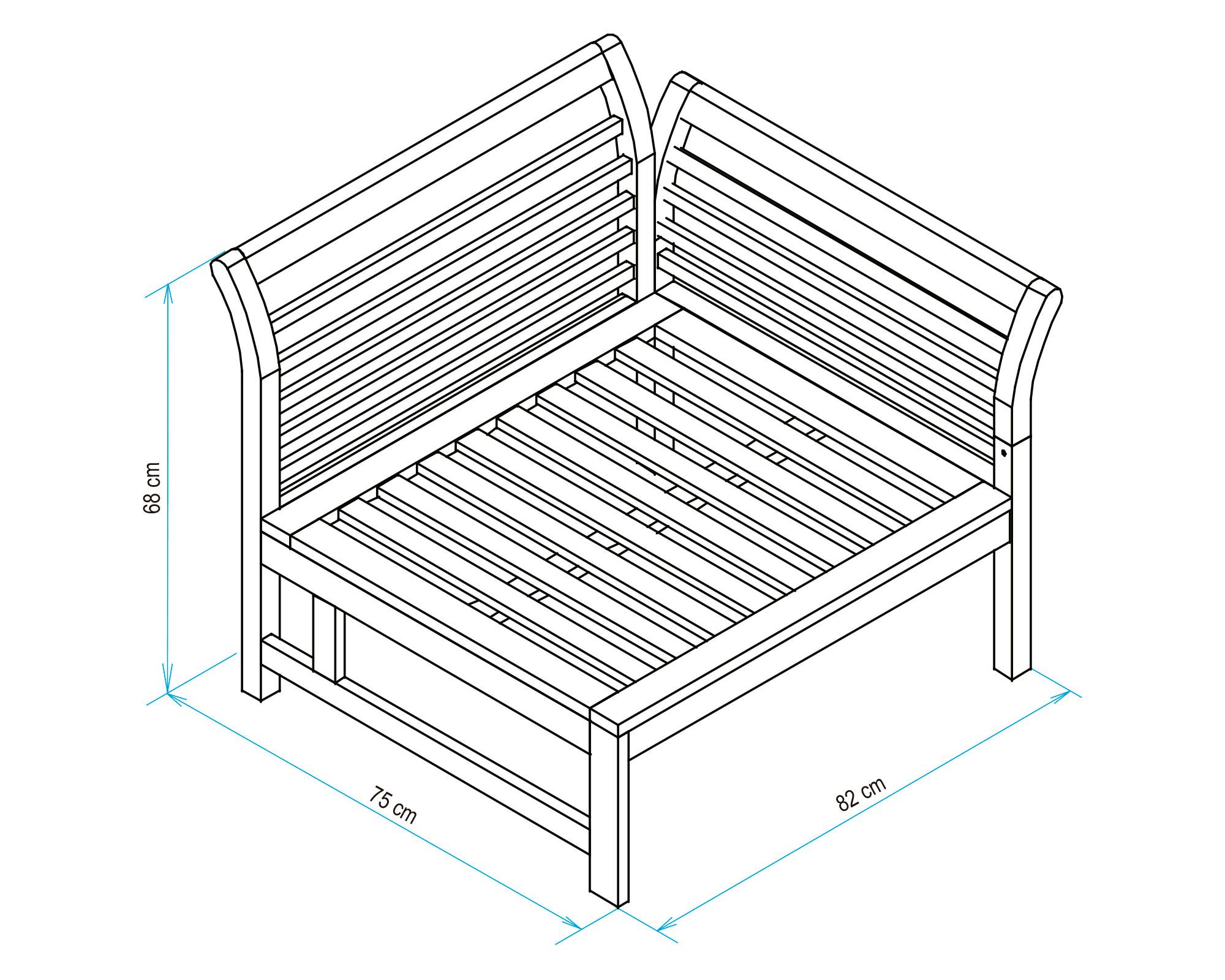 Set terraza 4 personas Pecan Outzen-6