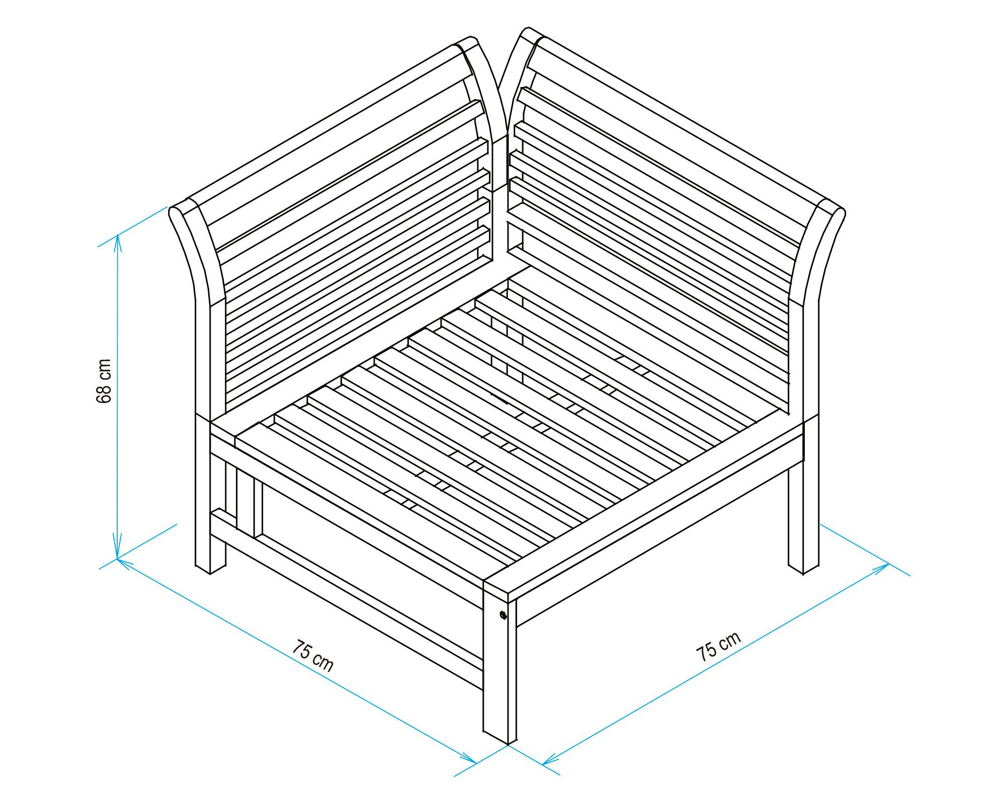 Set terraza 4 personas Pecan Outzen-5