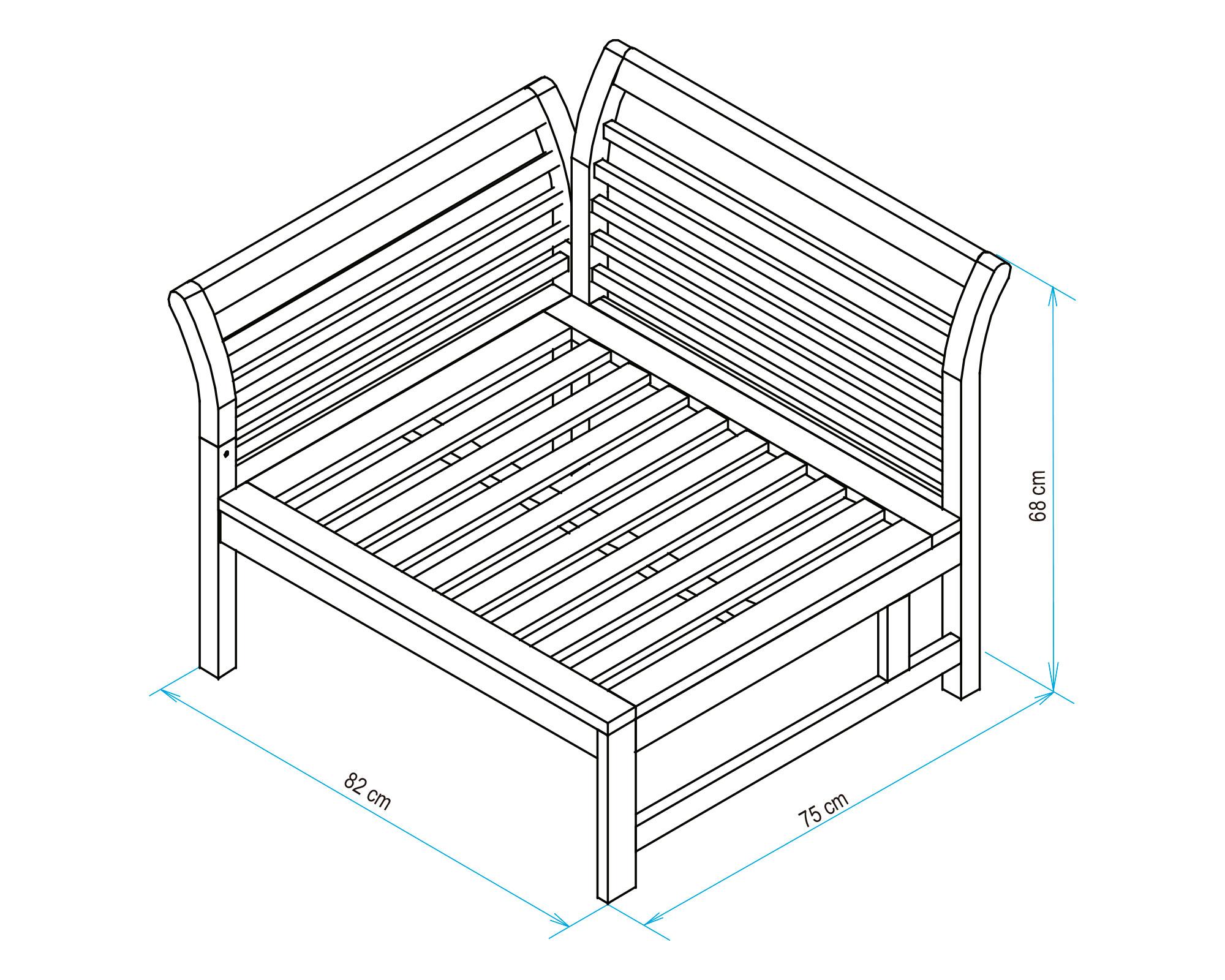 Set terraza 4 personas Pecan Outzen-3