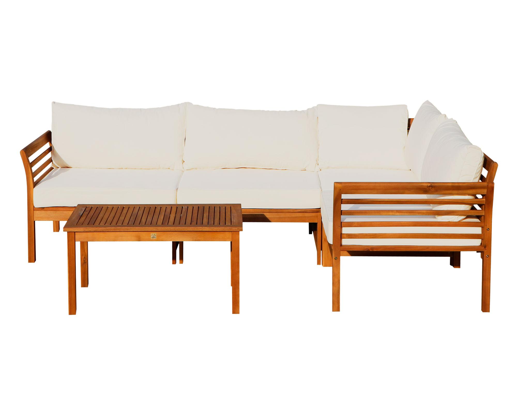 Set terraza 4 personas Pecan Outzen-0