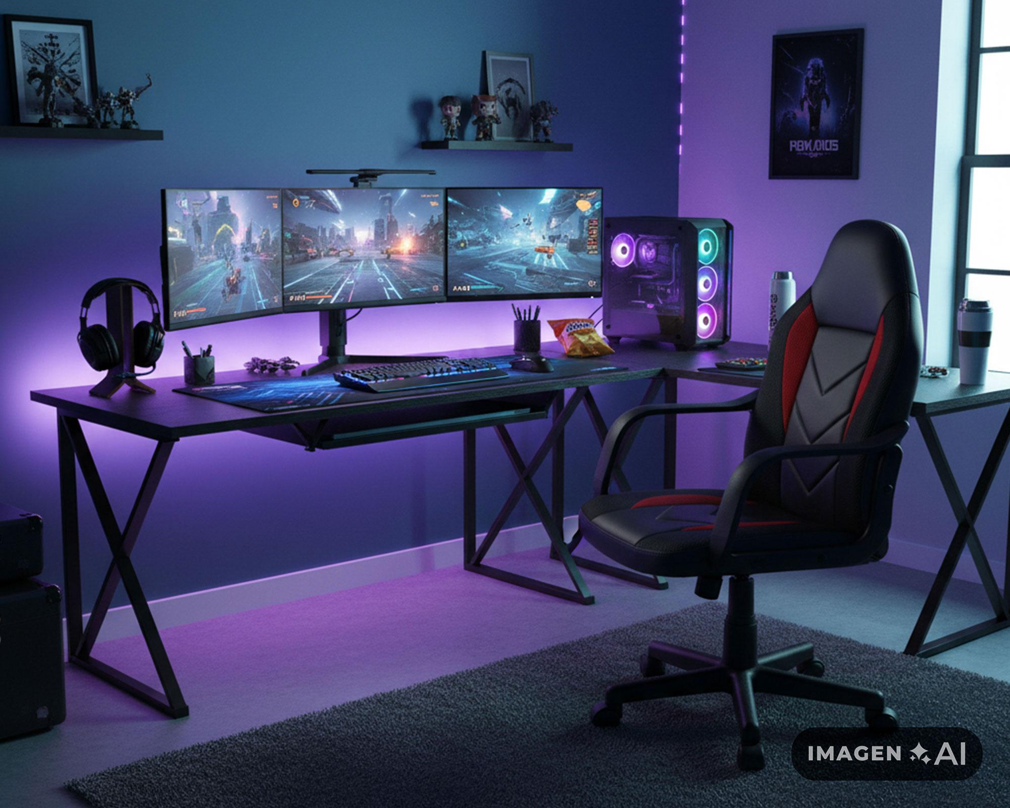 Silla gamer 5238 PR negro rojo M+Design-3