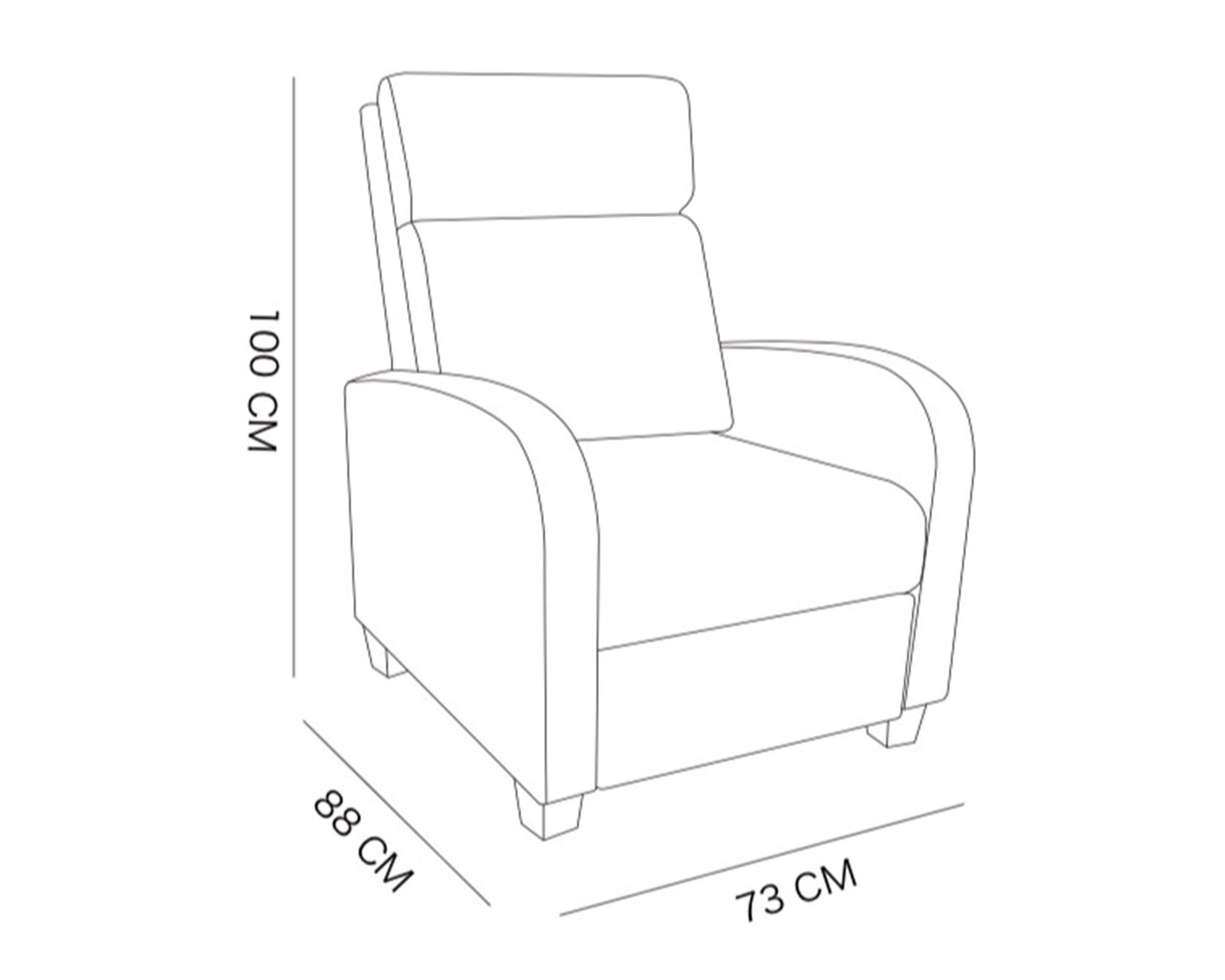 Sillón reclinable café M+Design-4