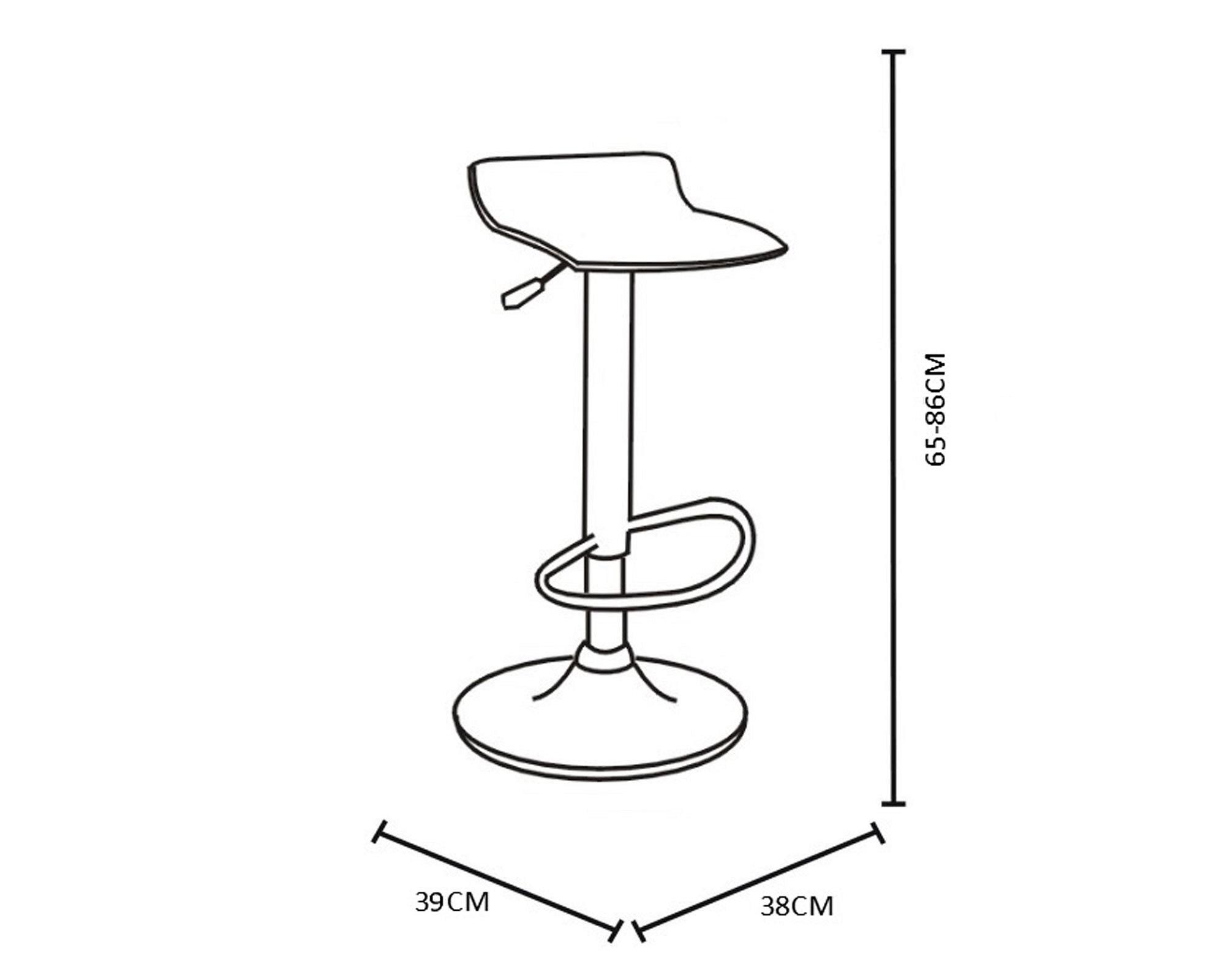 Silla bar Elemí negro 2 unidades M+Design-3