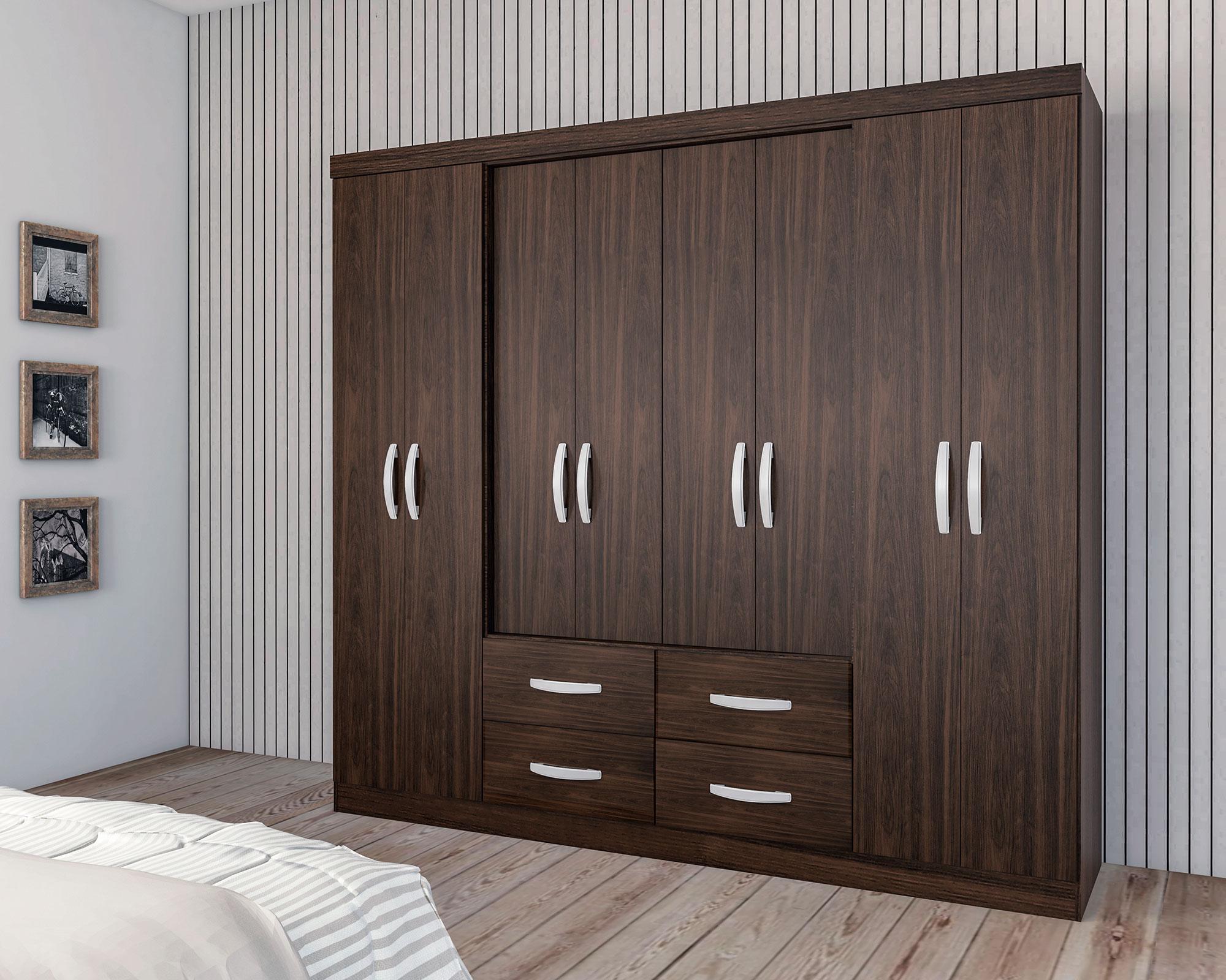 Clóset 8 puertas 4 cajones Patagonia tabaco M+Design-3