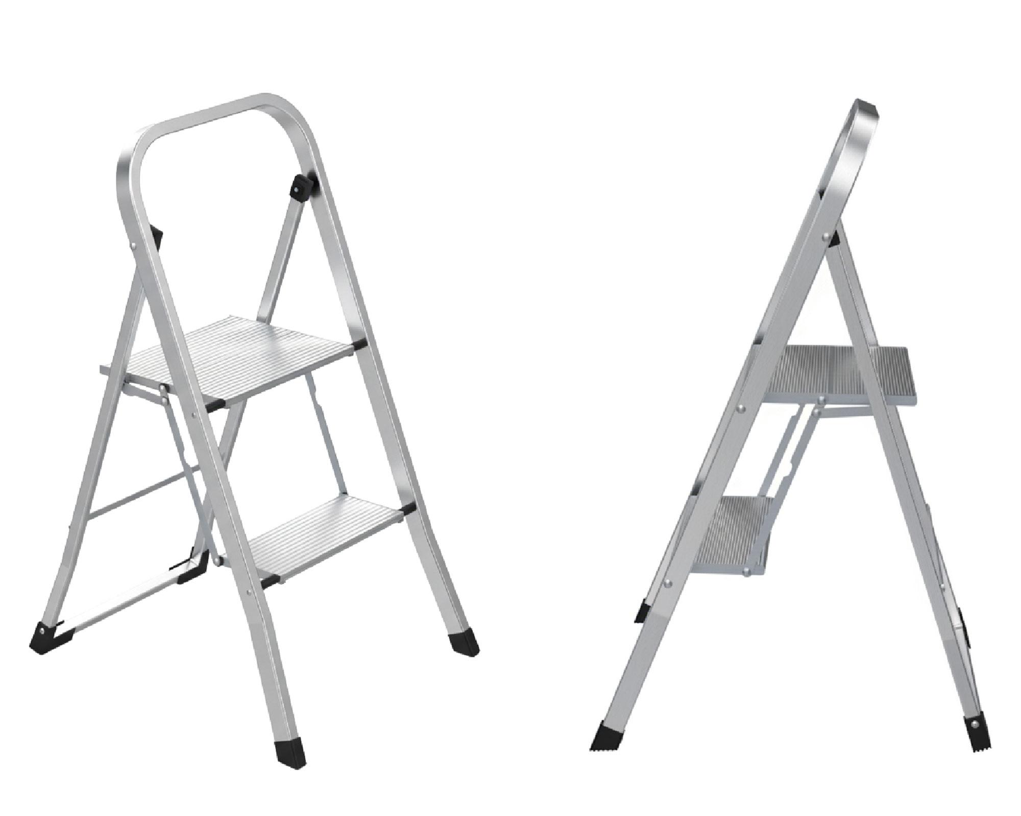 Escalera Cotidiana 2 Niveles Aluminio 150 kg-1