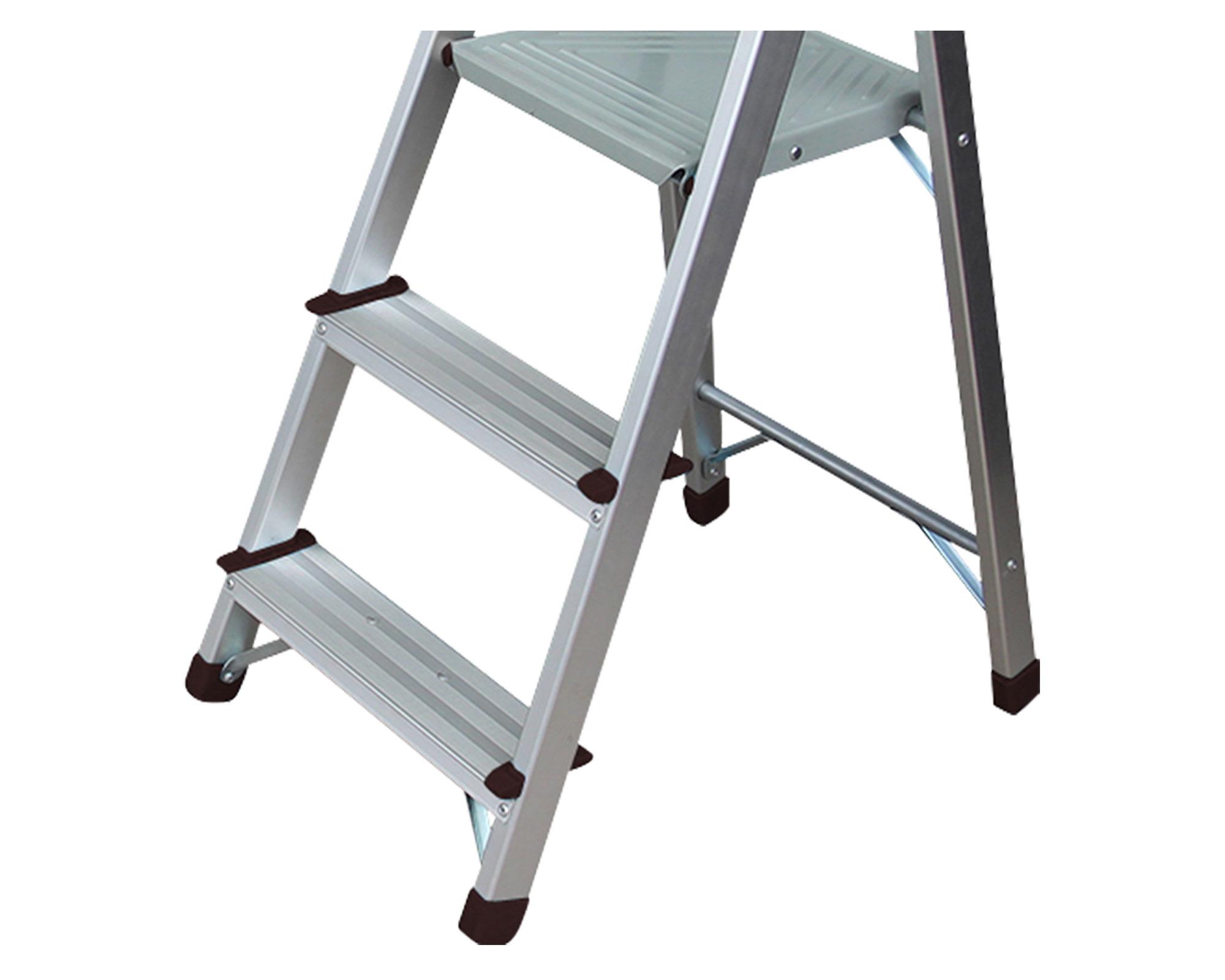 Escalera alto 121 cm 3 niveles básico Cotidiana-2