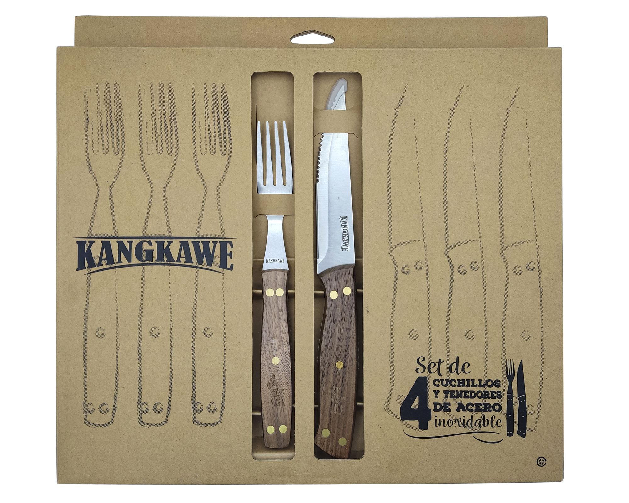 Cubiertos asado 8 piezas Kangkawe-0