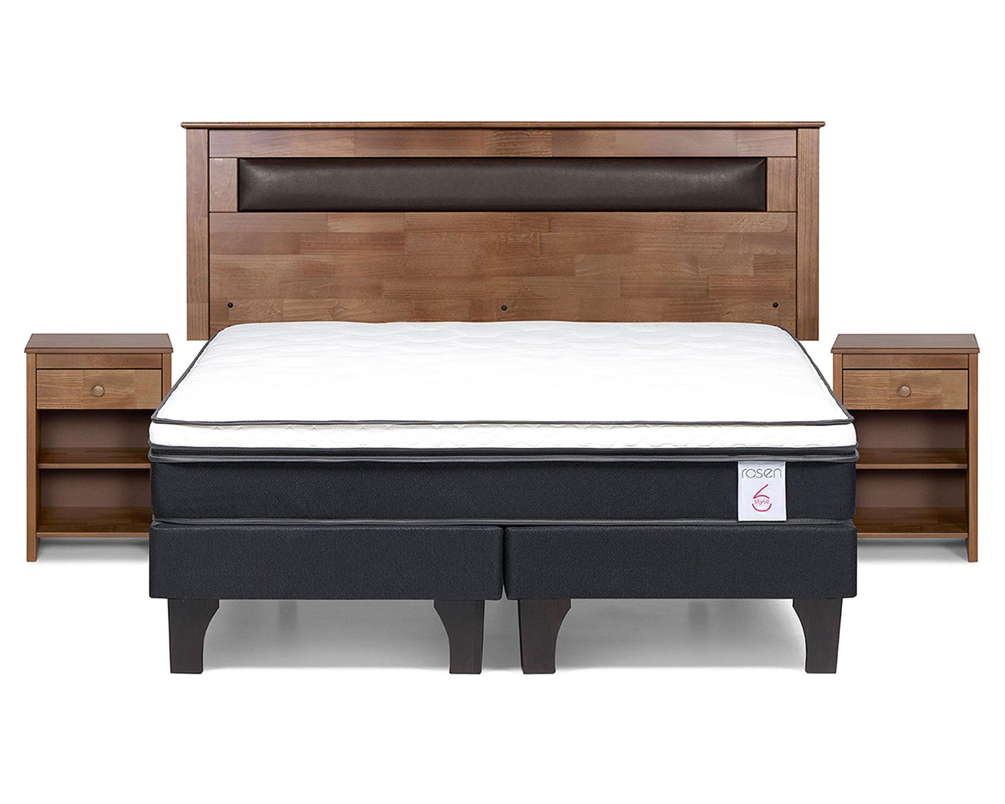 Cama europea king New style 6 + set Ferrara Rosen-0