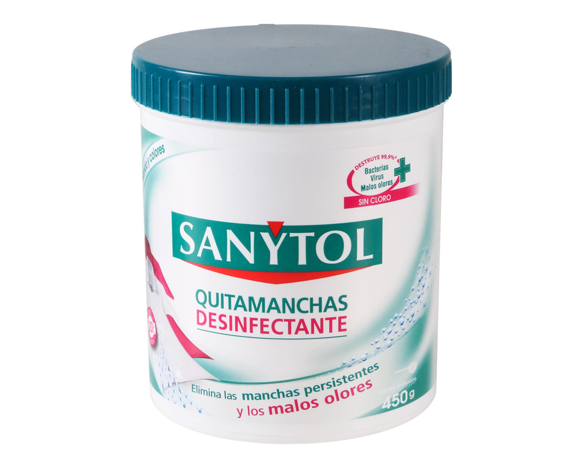 Quitamanchas en polvo ropa blanco color 450 gr Sanytol-0