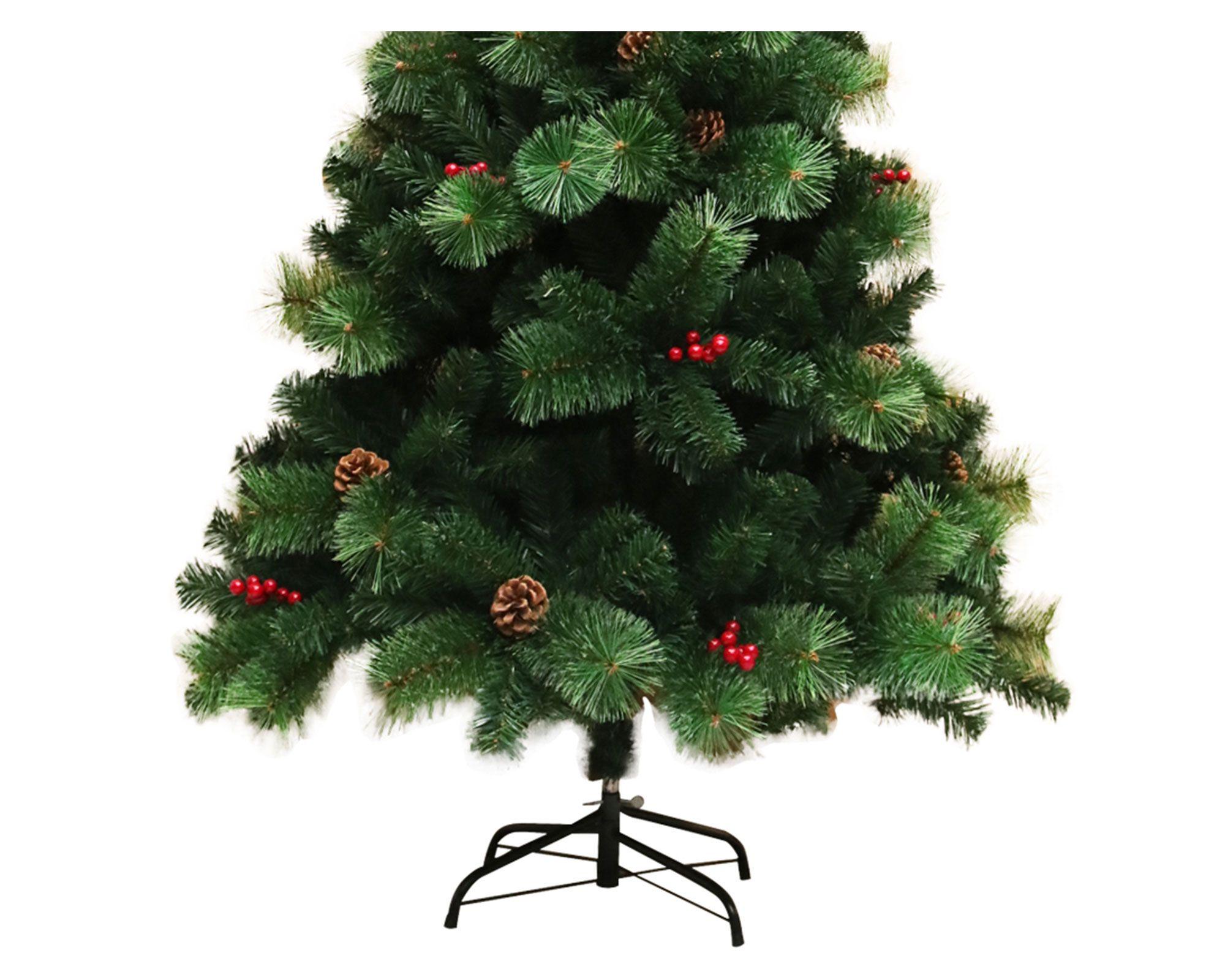 Árbol de navidad con berries 1,8 m 589 ramas-2