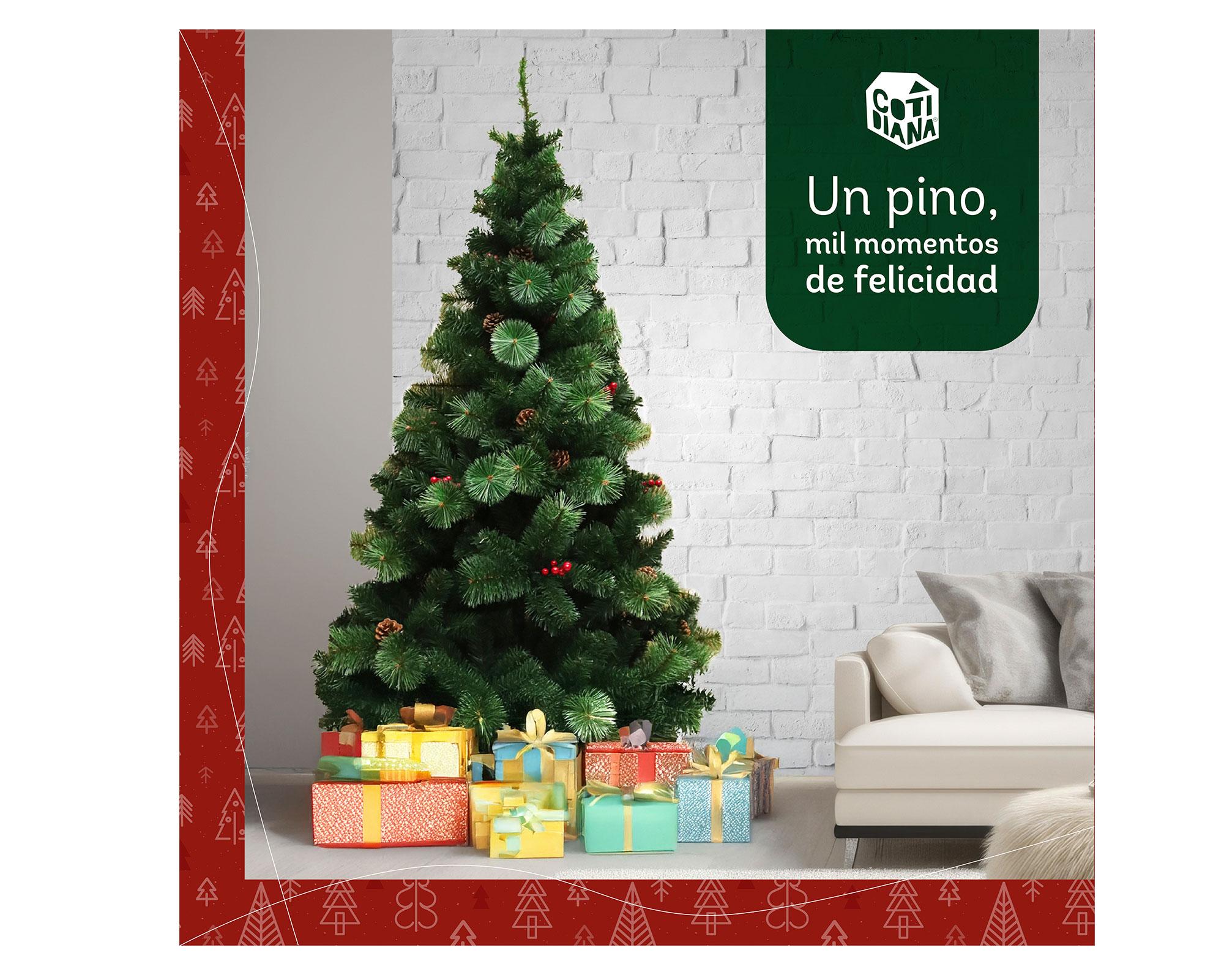 Árbol de navidad con berries 1,8 m 589 ramas-4