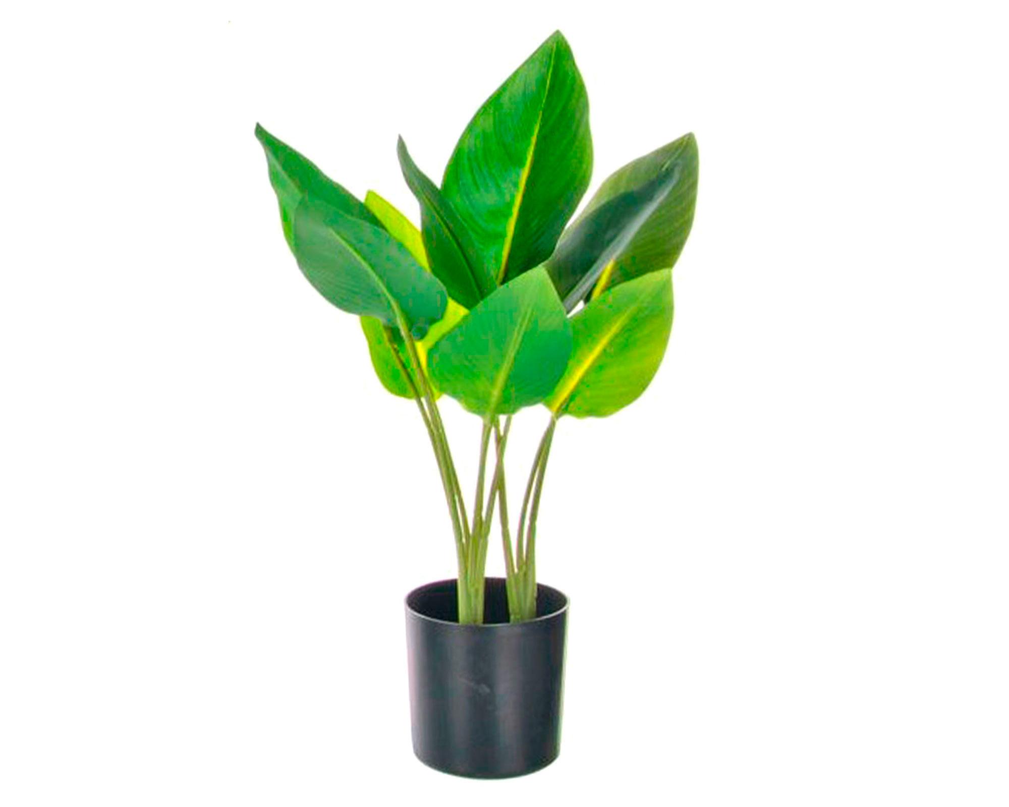 Planta artificial con macetero 45 cm Rubber Outzen-0