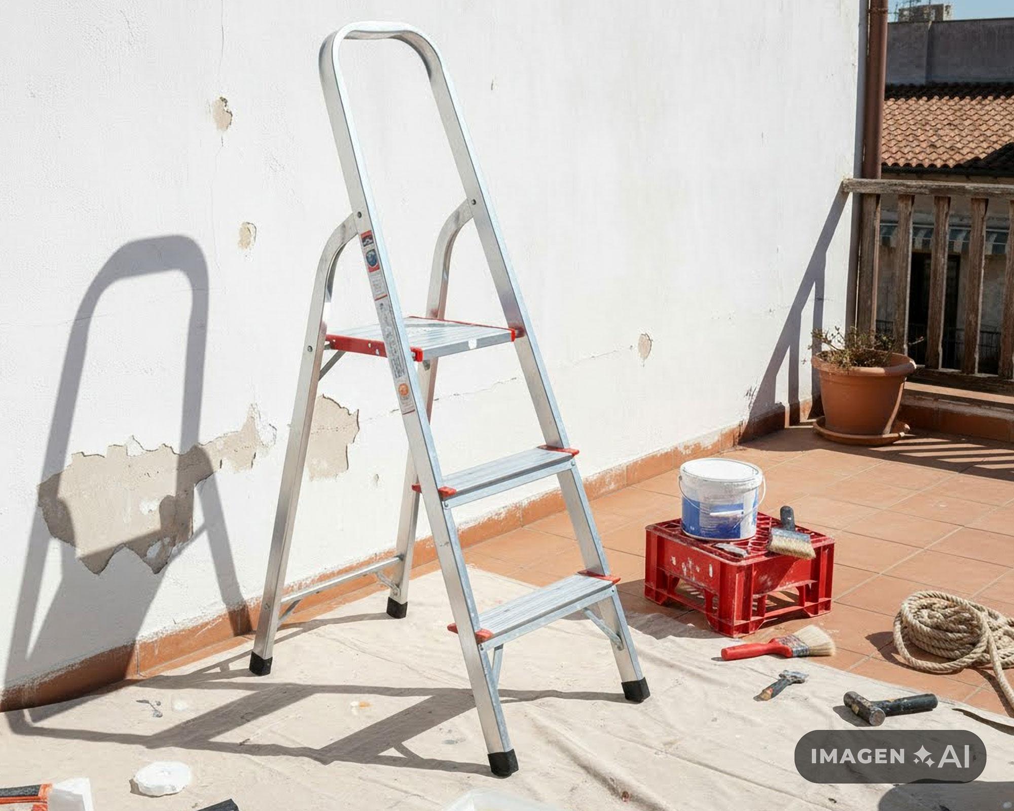 Escalera tijera alto 113.5 cm 3 peldaños McCarthy-3