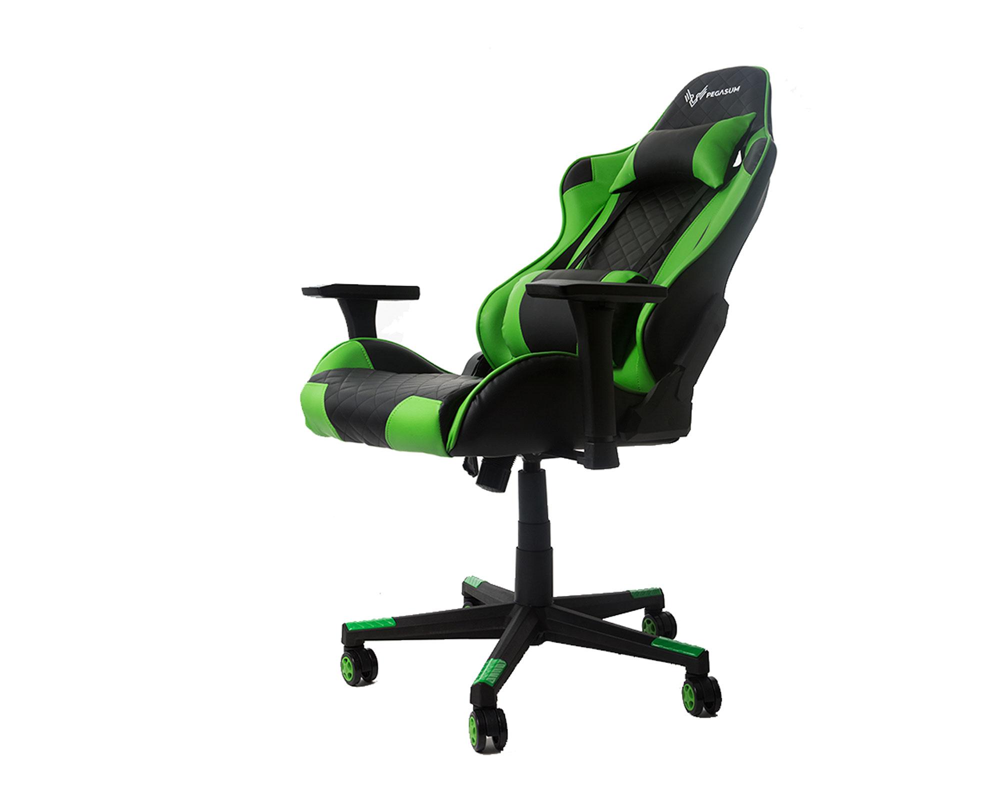 Silla Gamer Emperor negro/verde Pegasum-1