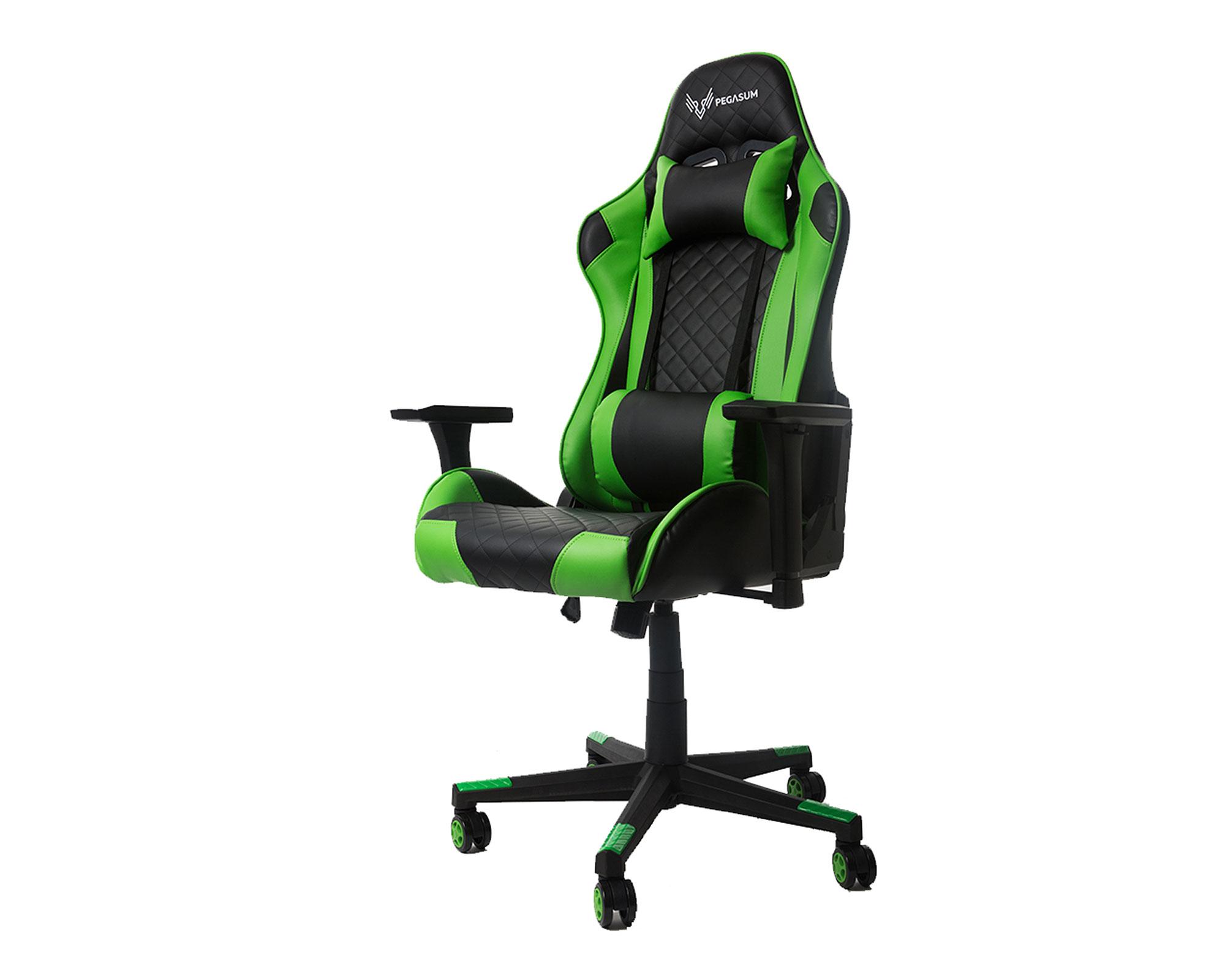Silla Gamer Emperor negro/verde Pegasum-2