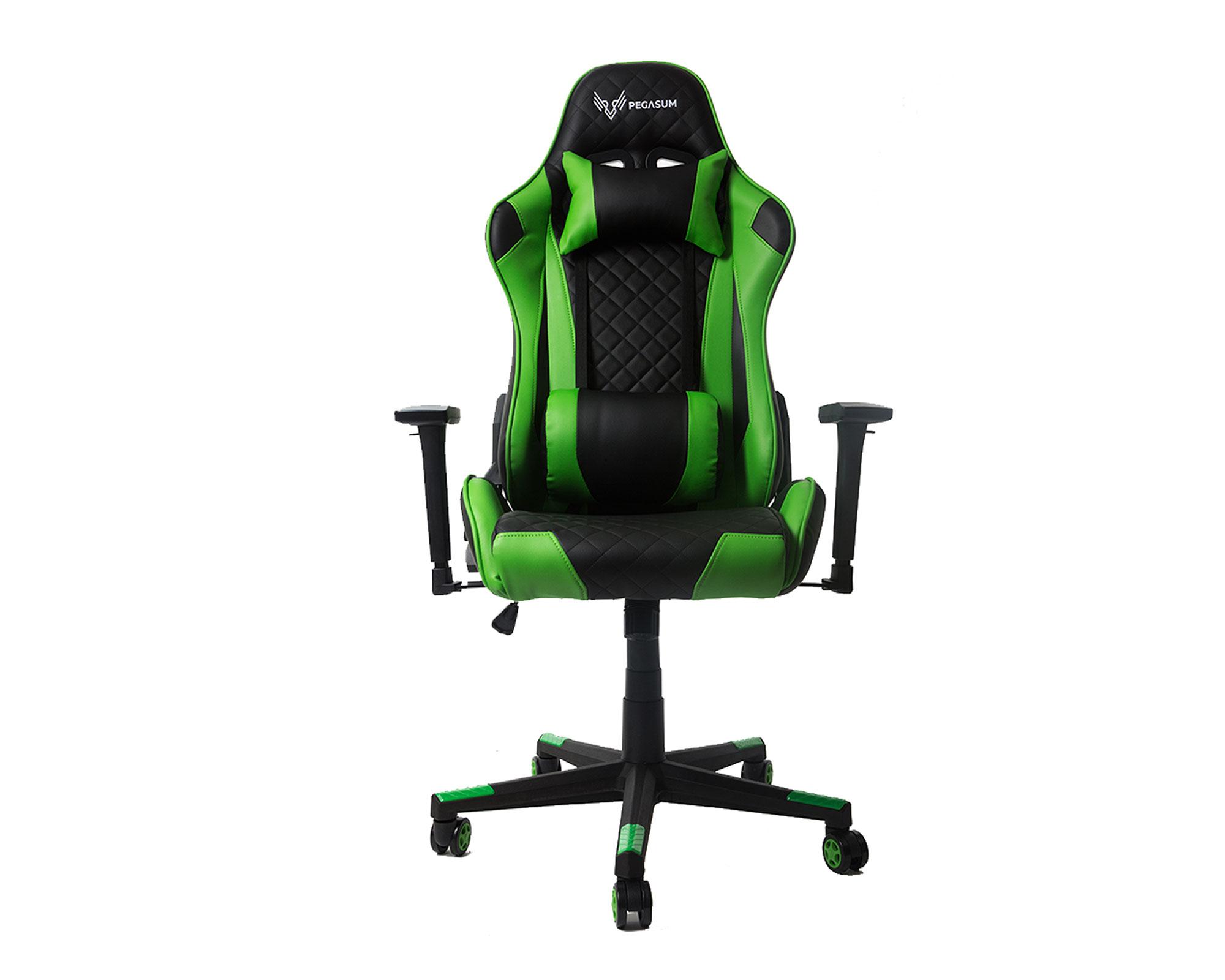 Silla Gamer Emperor negro/verde Pegasum-0