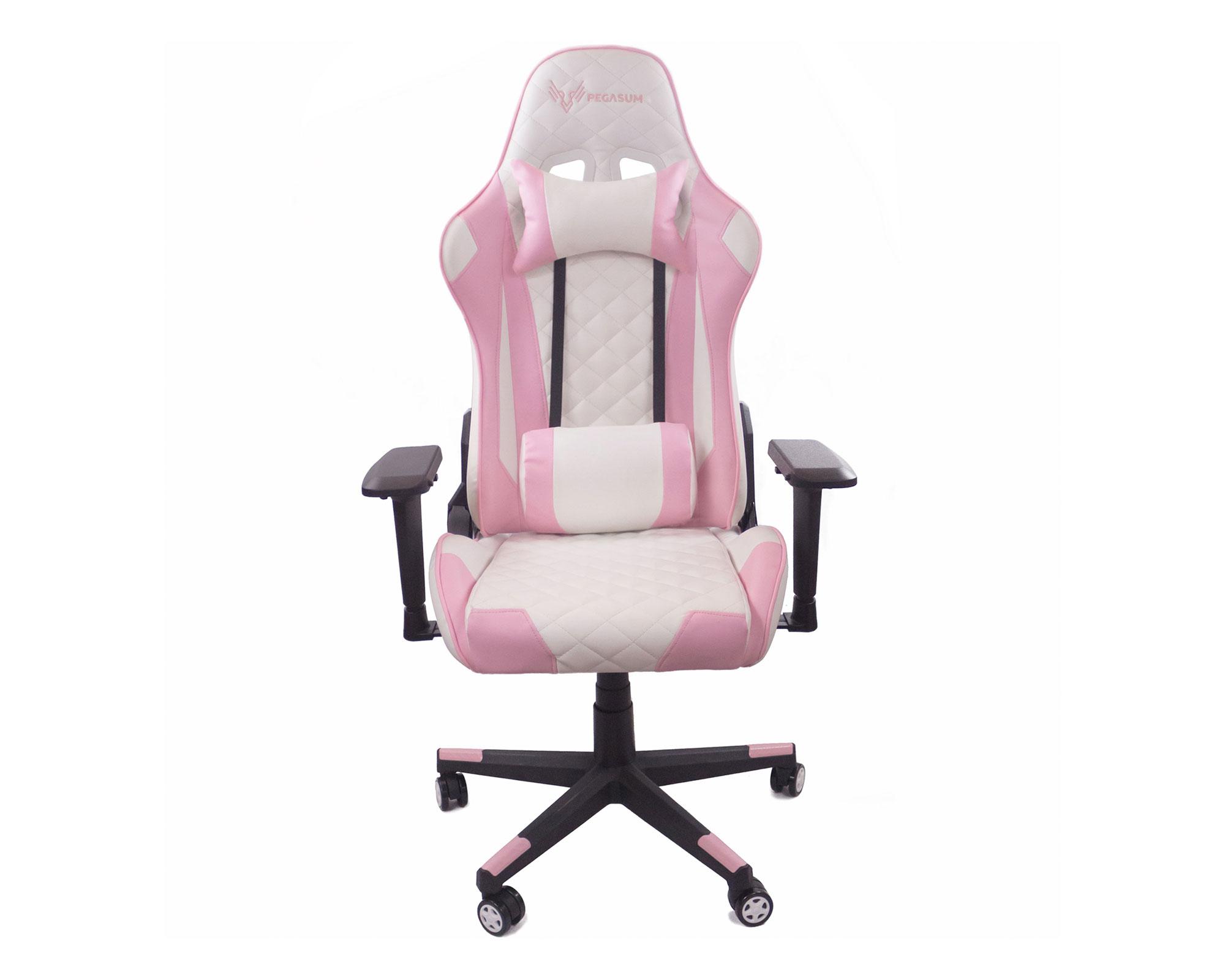 Silla Gamer Emperor rosado/blanco Pegasum-0