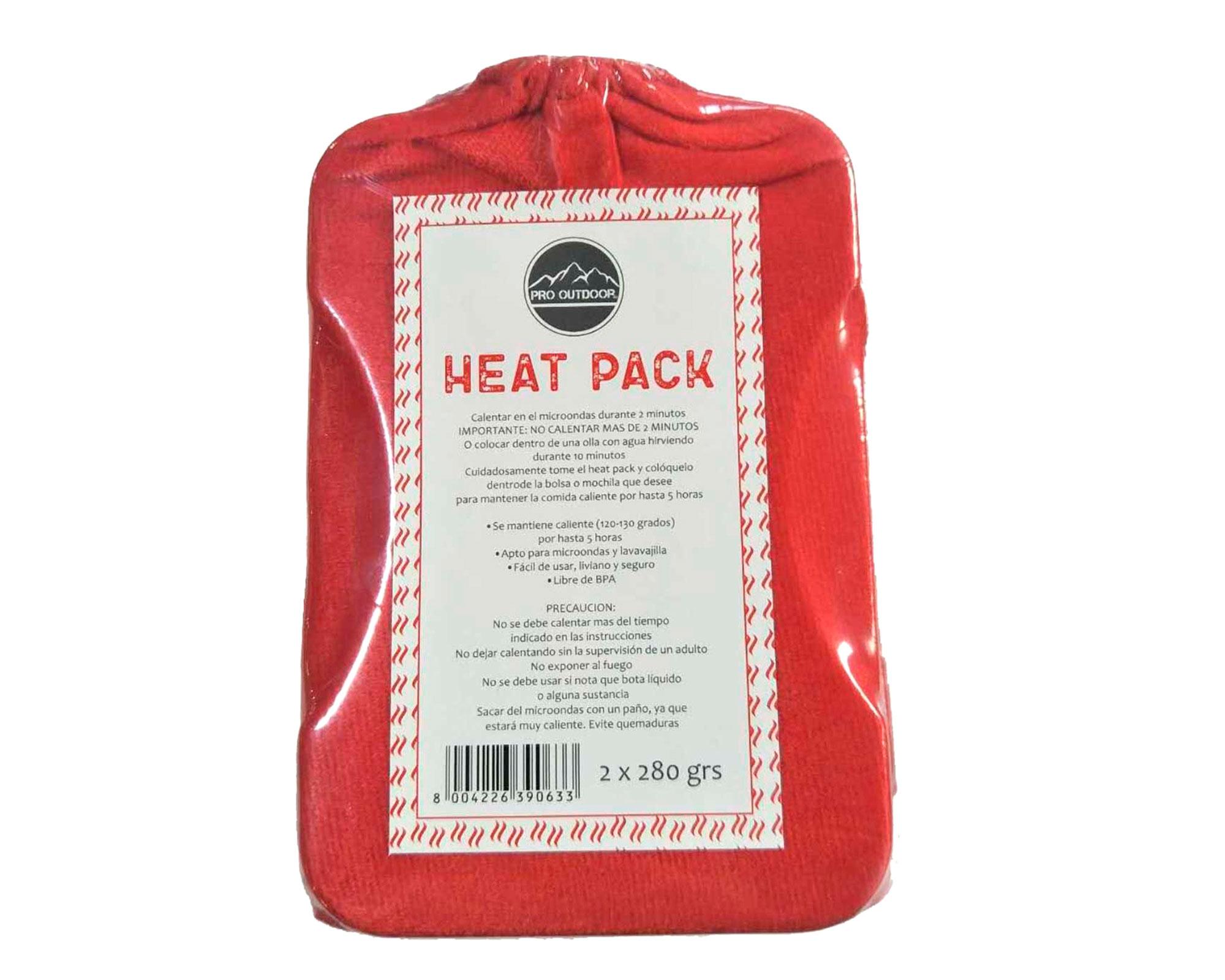 Hot pack 280 gr rojo 2 unidades Pro Outdoor-1