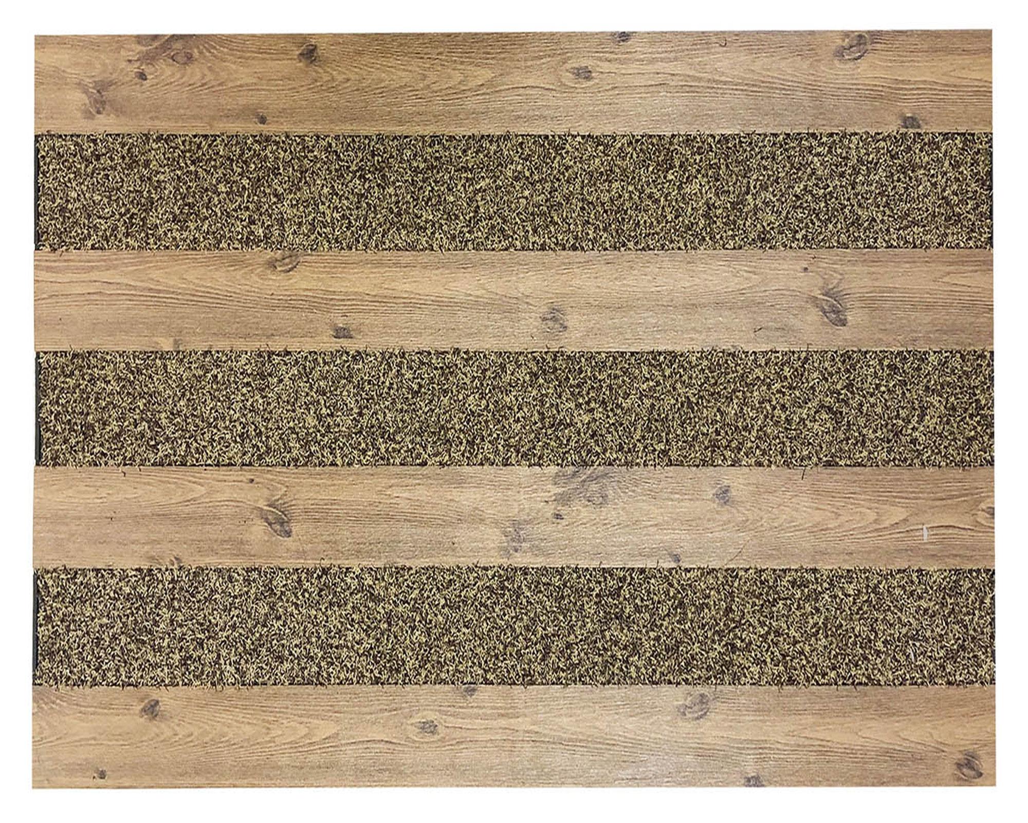 Limpiapiés rubber 46x76 cm Wood café Dib-0