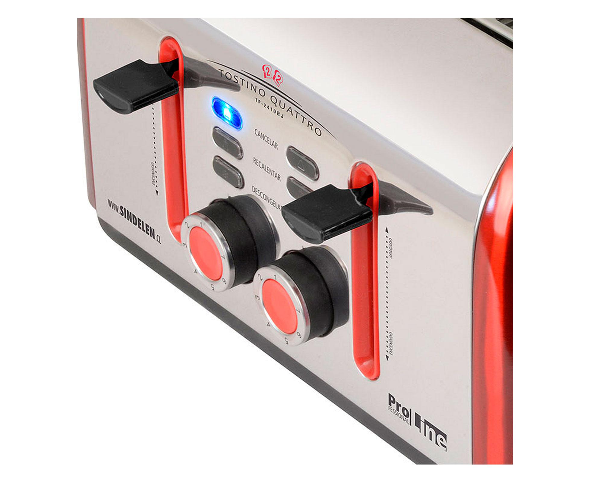 Tostador 4 rebanadas 1600W TP2410RJ Sindelen-1