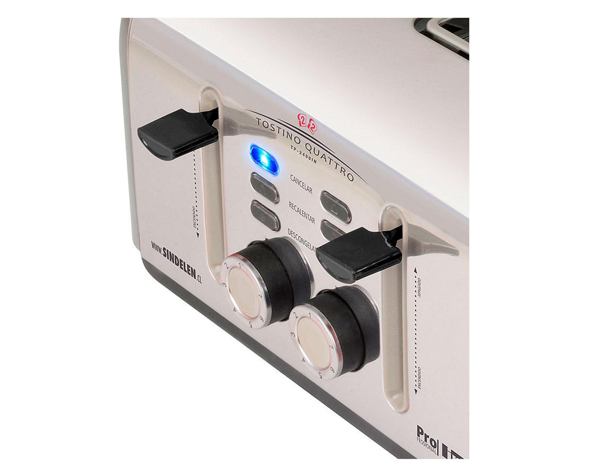 Tostador 4 rebanadas 1600W TP2400IN Sindelen-1