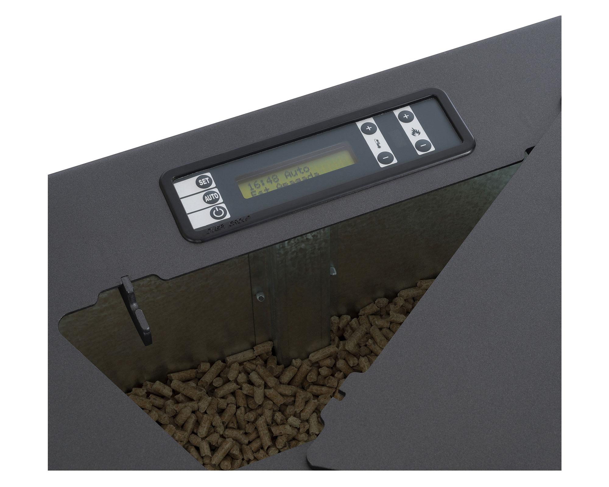Estufa a pellet 9400W Italy 8100 plus blanco Amesti-1