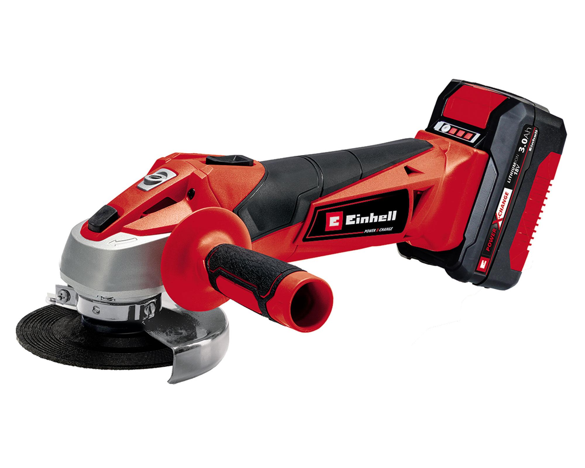 Taladro atornillador inalámbrico + esmeril angular inalámbrico + 2 baterías Li Einhell-2