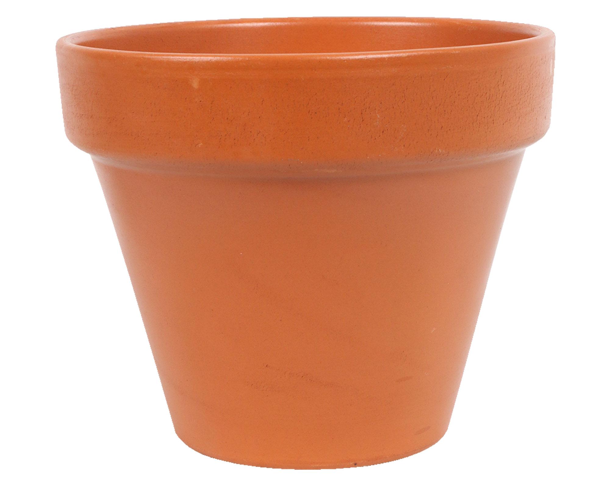 Macetero 19 cm Kony terracota Mestiza.-0