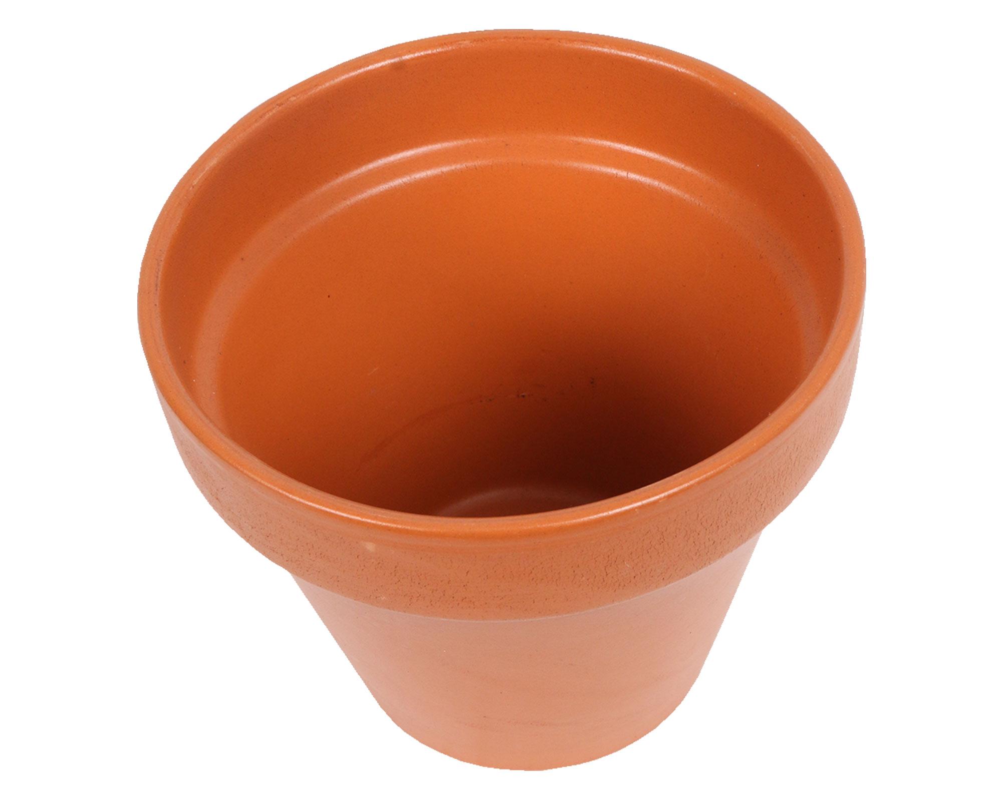 Macetero 19 cm Kony terracota Mestiza.-2