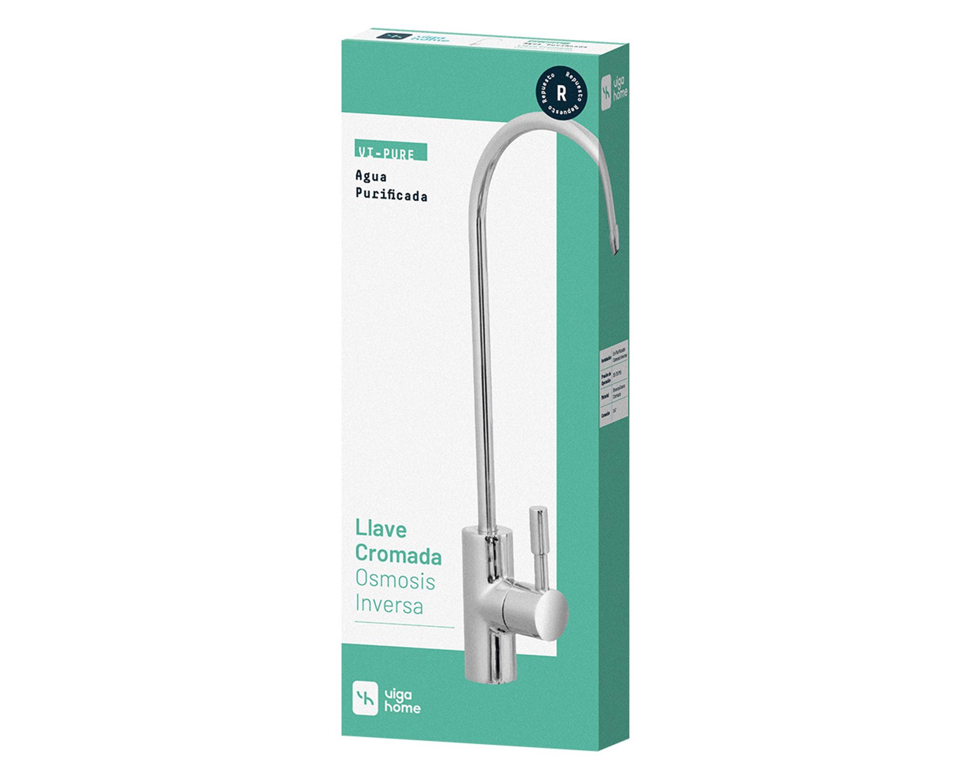Llave osmosis inversa cromo Vigahome-2