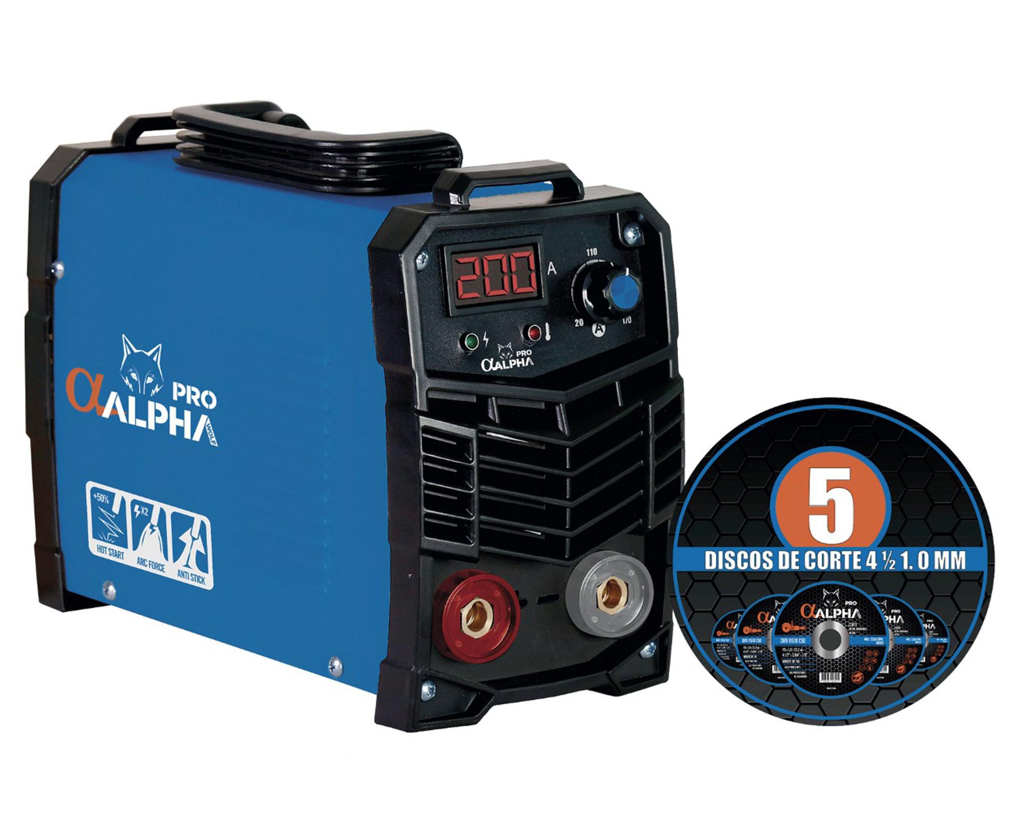 Soldadora arco manual 200A MMA 200 Alpha Pro-0