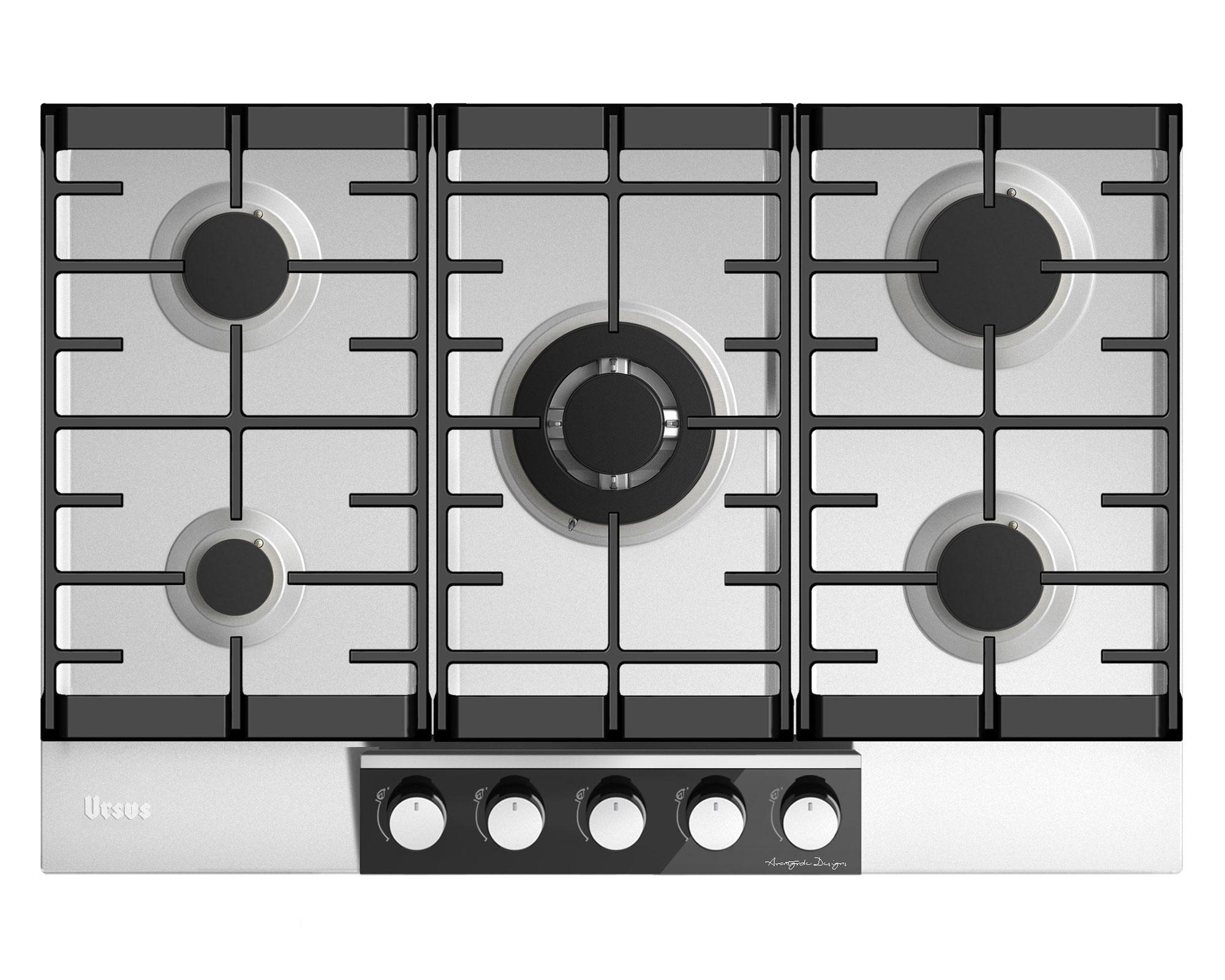 Encimera a gas natural 5 quemadores GS-75T-0