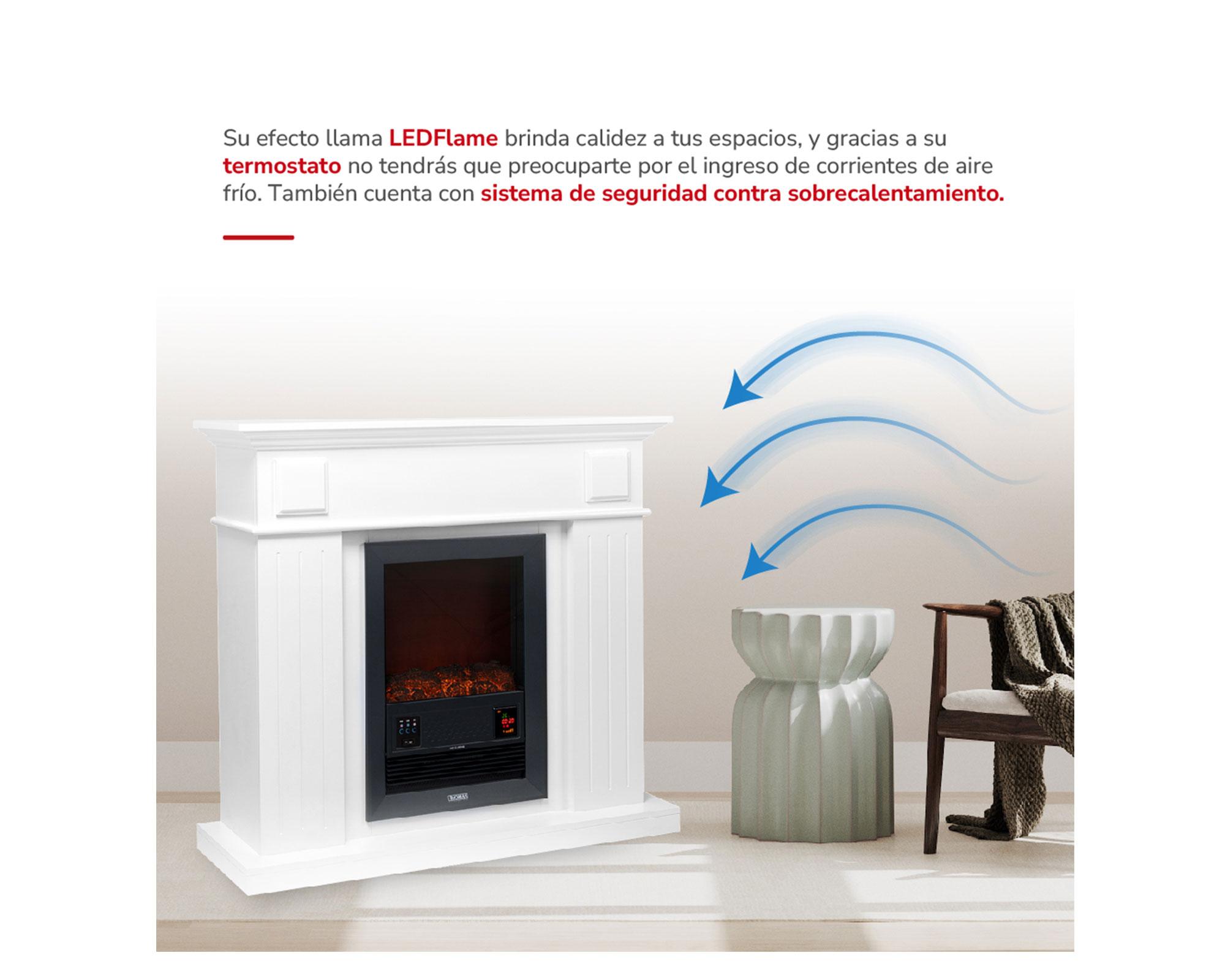 Chimenea eléctrica TH-FP110 blanco 2000W-1