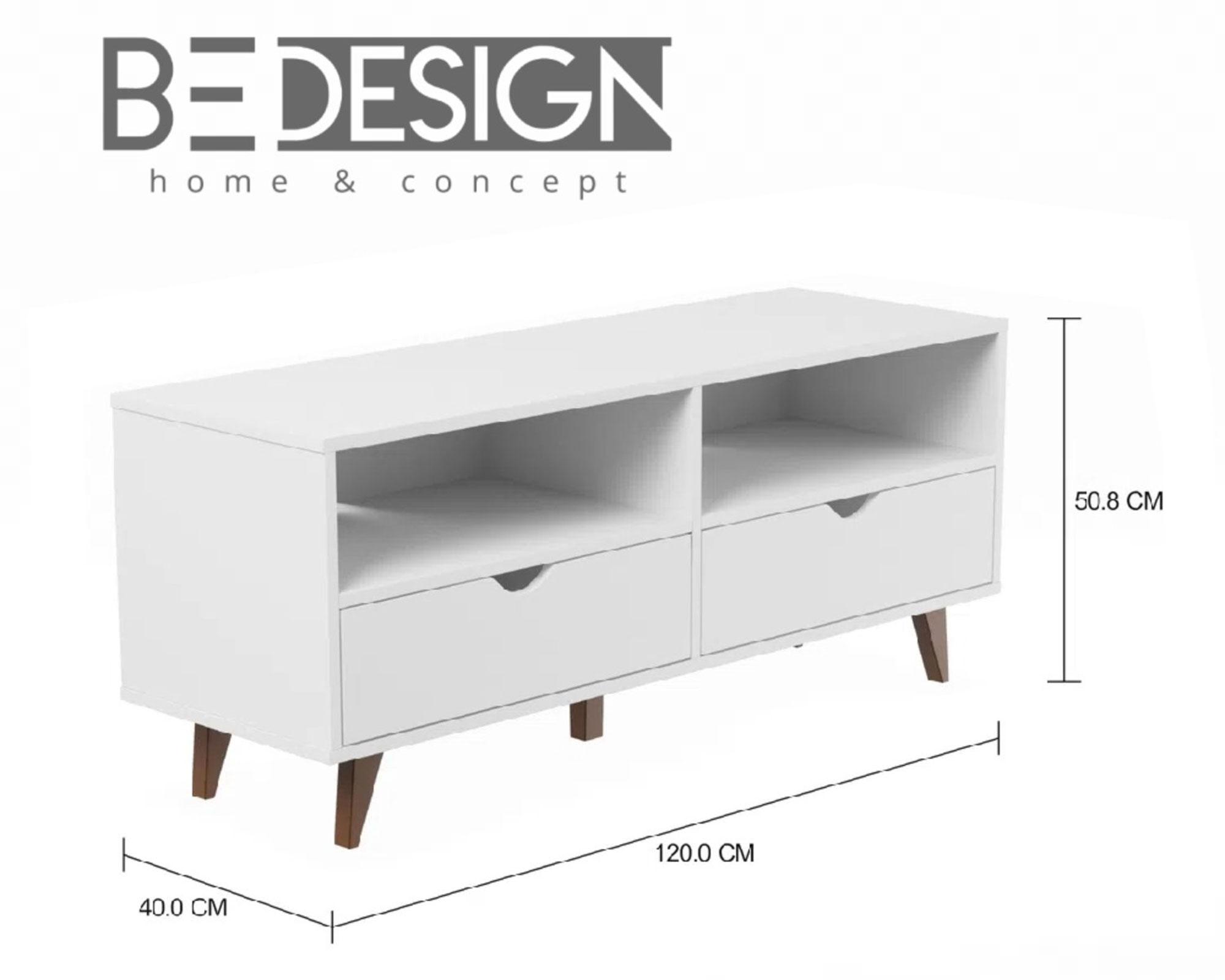 Rack TV 49'' Block blanco Be Design-3