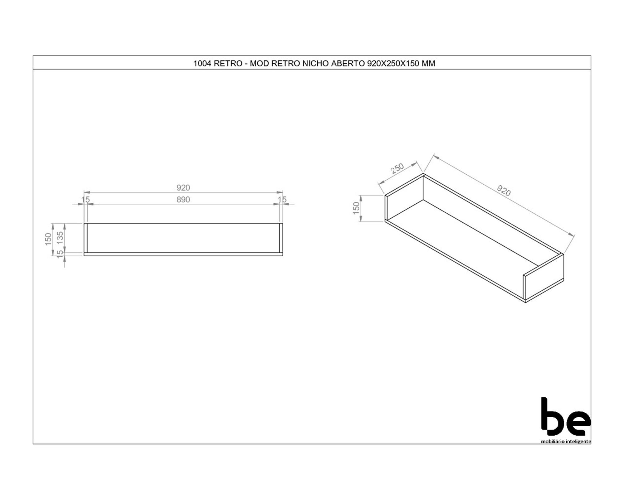 Repisa Retro 1004 blanco Be Design-4