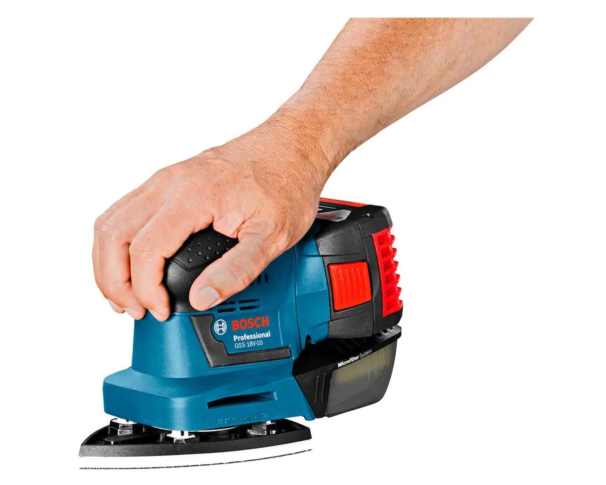 Lijadora orbital inalámbrica 18V GSS 18V-10 Bosch.-5